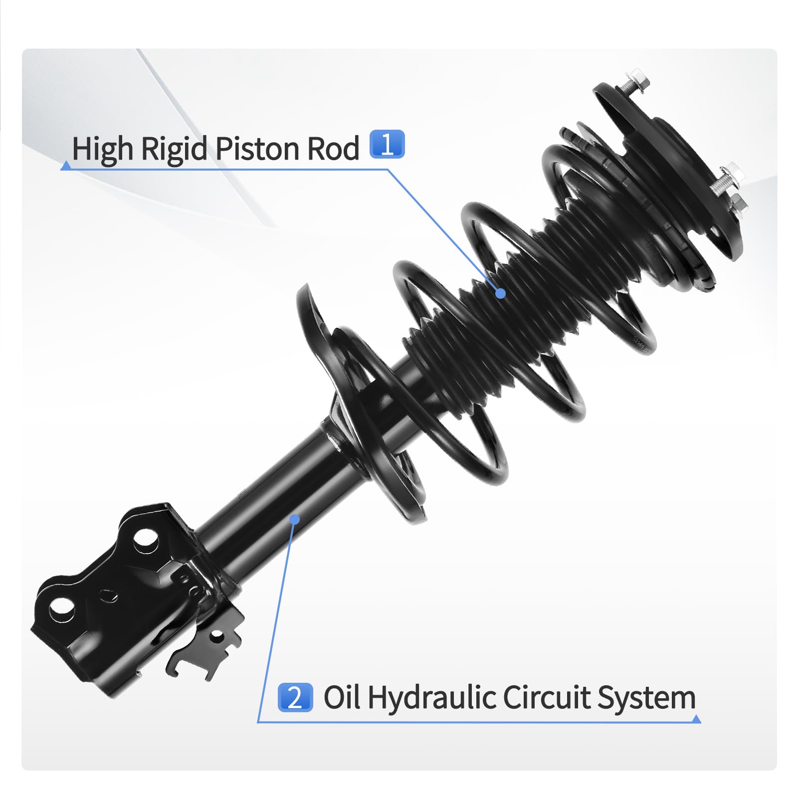 Yitamotor Front Complete Strut Quick Struts Assembly Compatible With 2008-2015 Scion Xb
