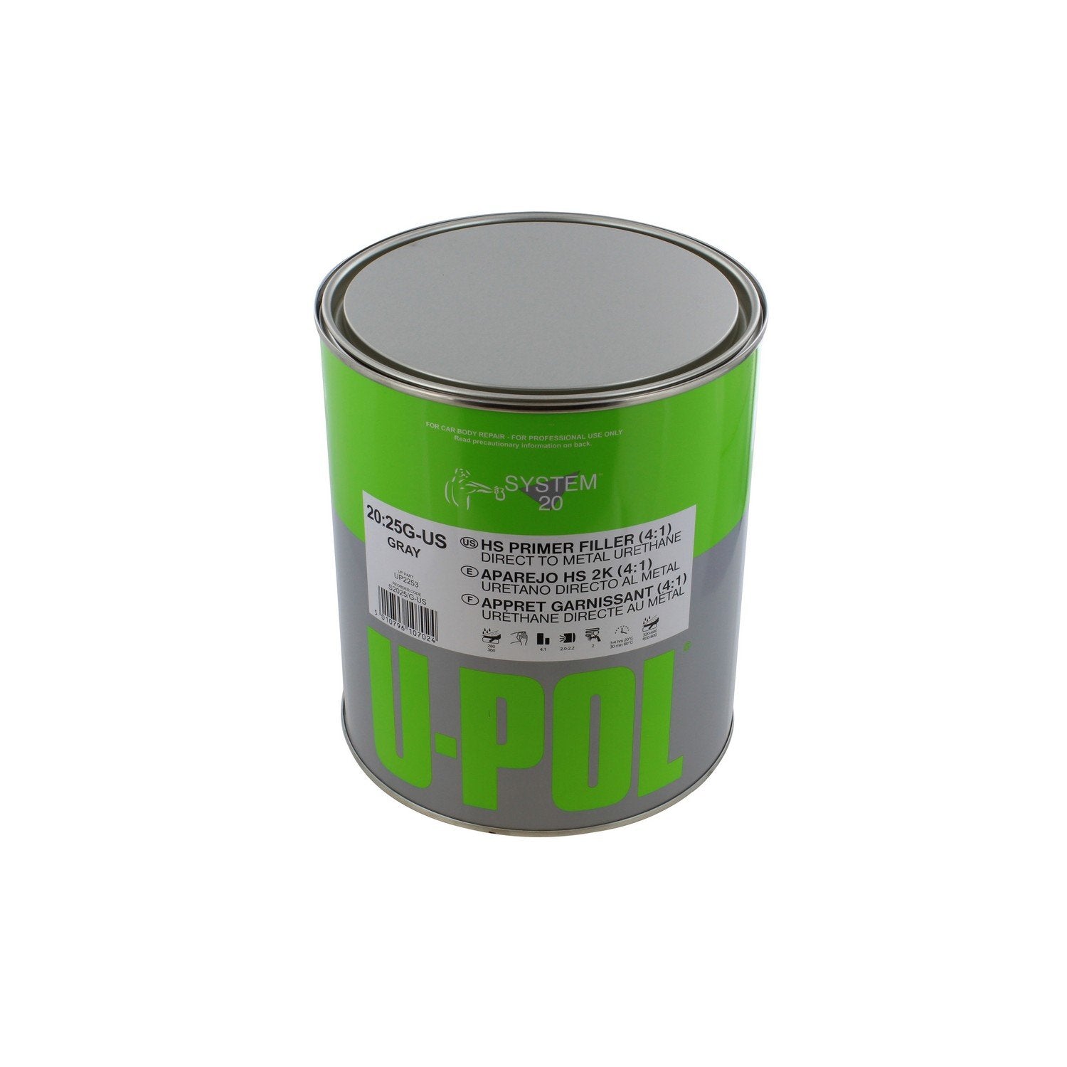 U-POL 1 Gallon (4.2 VOC) High Solids High Build Urethane Primer Kit with Standard (60 to 95 F) Temperature Hardener