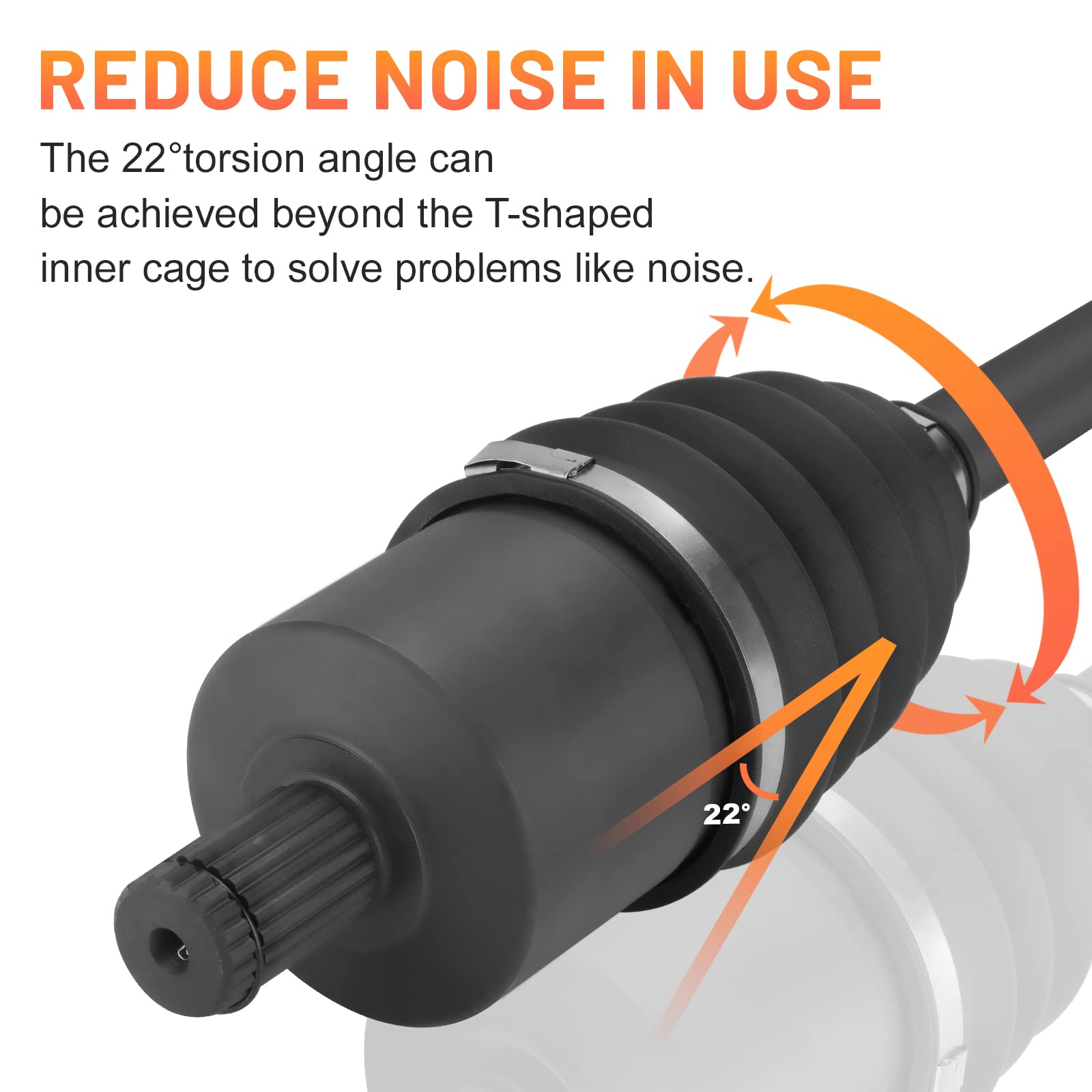 Front Cv Axle Shaft For Polaris Rzr Xp/ Xp4 1000 2014 2015 2016 2017 2018 2019 2020 2021 2022 1333123 1333283 1333420 1334308-1 Pair Left & Right