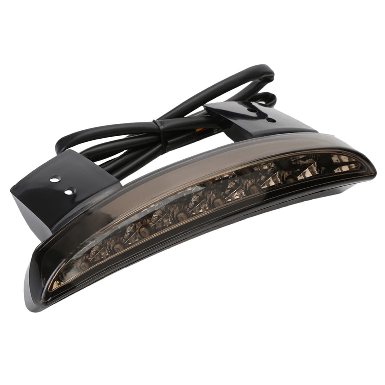 ANKIA 5 Wires Motorcycle Chopped Rear Fender Edge LED Brake License Plate Tail Light Stop Running Light Turn Signal Lamp for Har