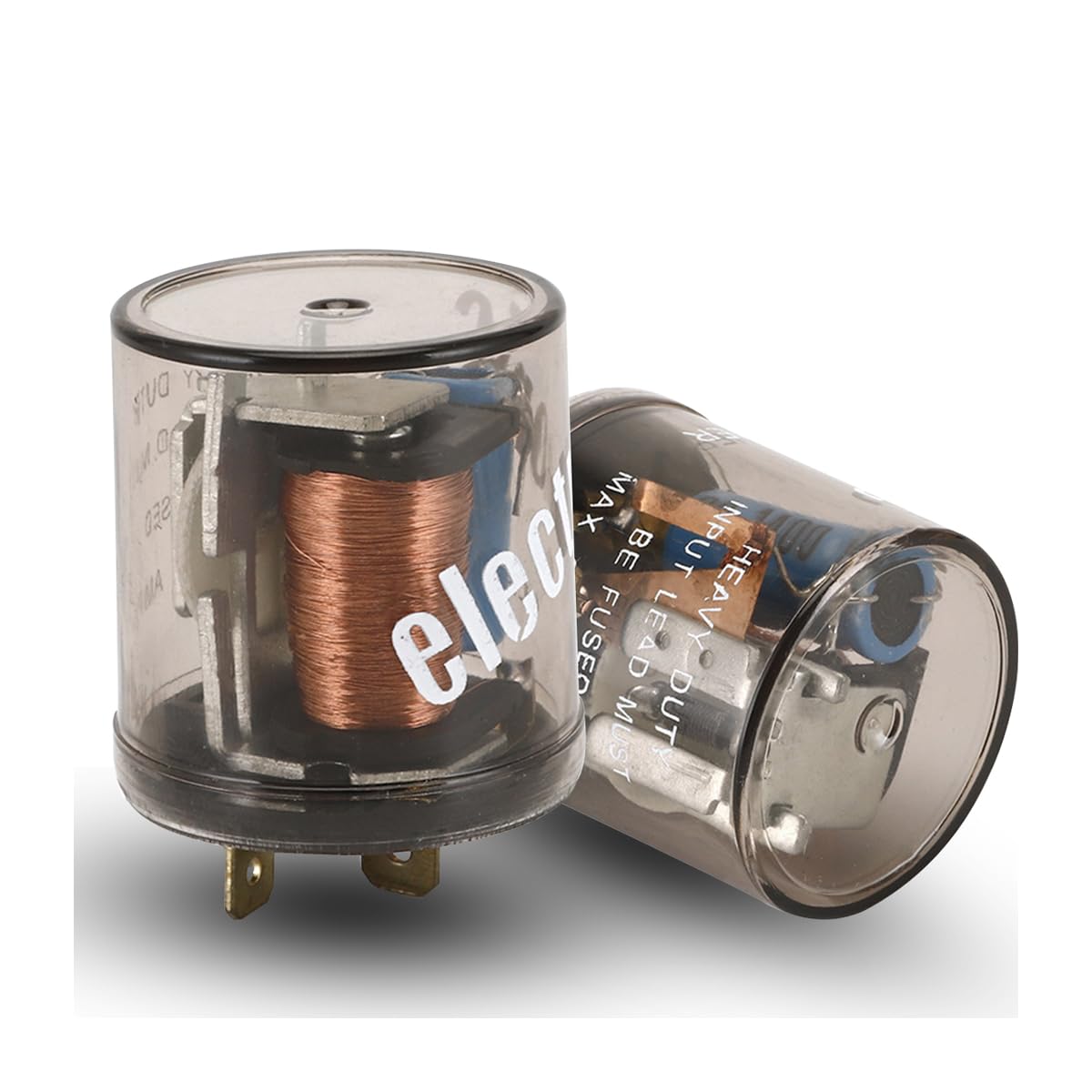 Zipelo 2 Pin Electronic Flasher Relay, 2 Pcs 12V Car Led Turn Signal Flasher Relay, Prong Round, Fix Turn Signal Bulbs Fast Hype