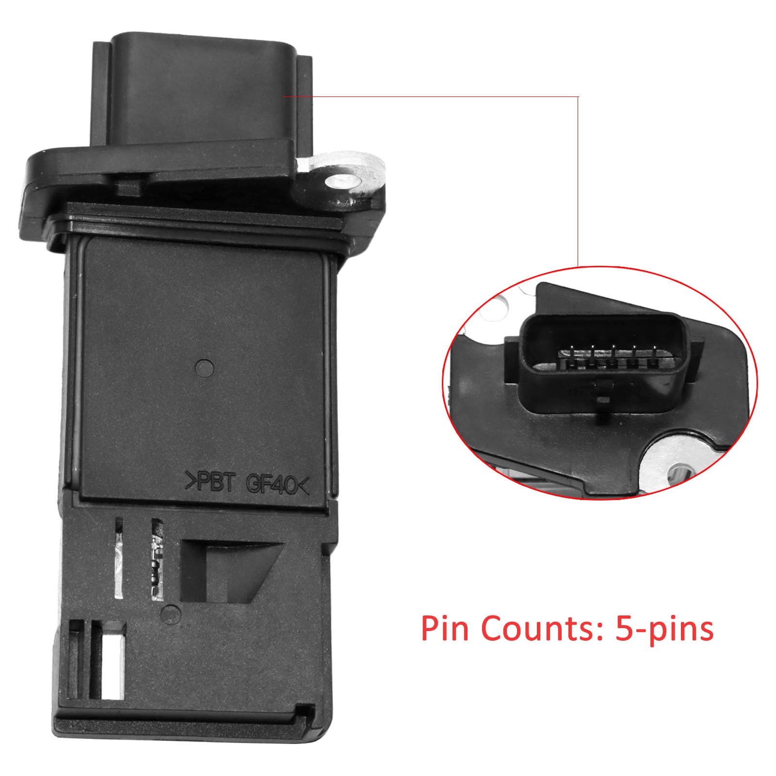 OSKYUO Mass Air Flow Sensor Meter MAF 22680-7S000 Compatible with Nissan Infiniti 03-14 Altima 03-09 350Z 09-15 370Z 07-13 Sentr