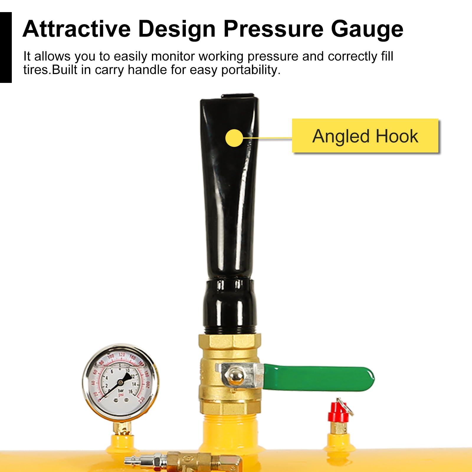 Blackhorse-Racing 10 Gallon Air Tire Bead Seater - 145Psi Blaster Tool Seating Inflator W/Gauge Car Truck Atv Tank Heavy Duty