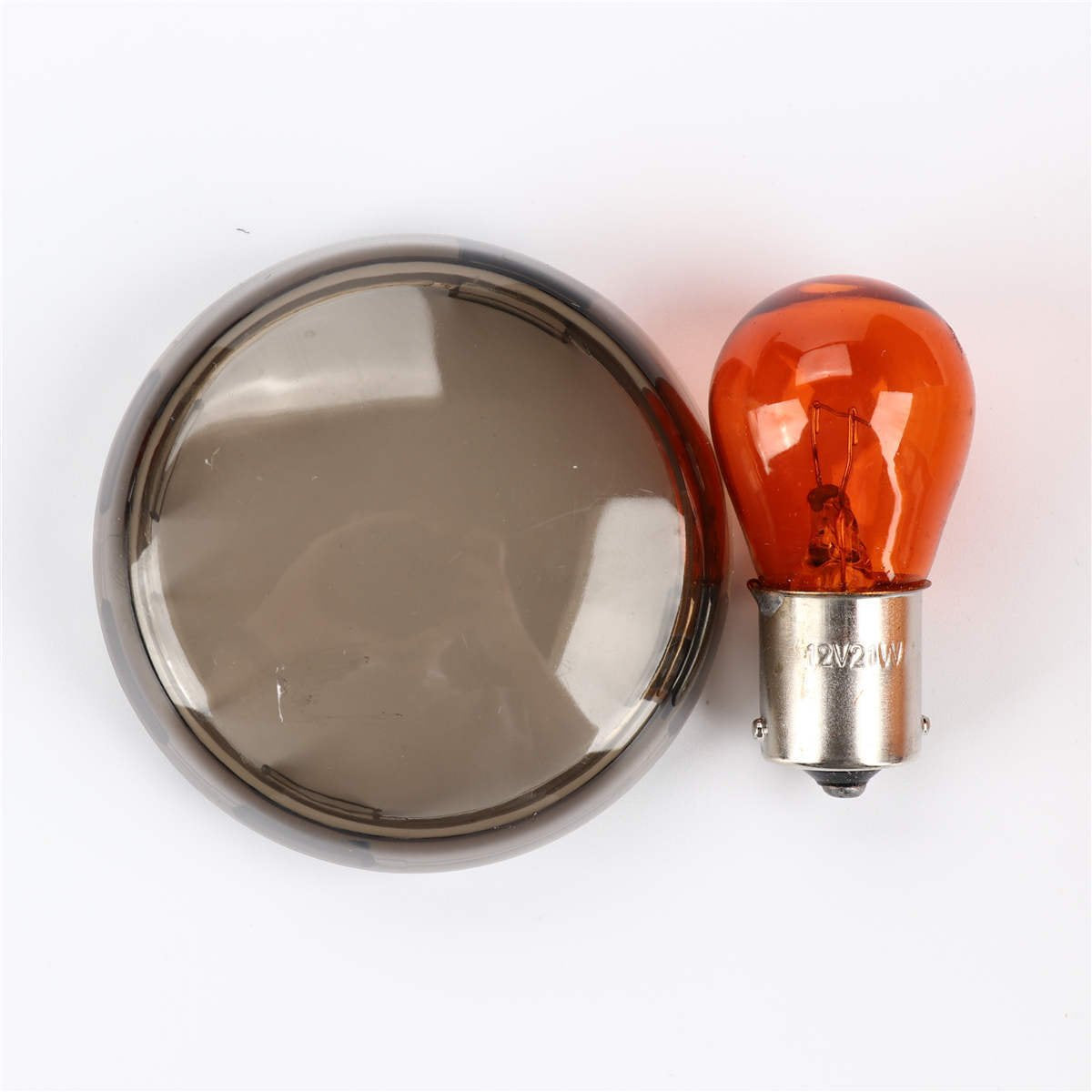 Zytc Smoked Harley Turn Signal Lens Lense Kit With 1156/1157 Bulbs For Harley Davidson Touring Softail Dyna Sportsters 2002-2013