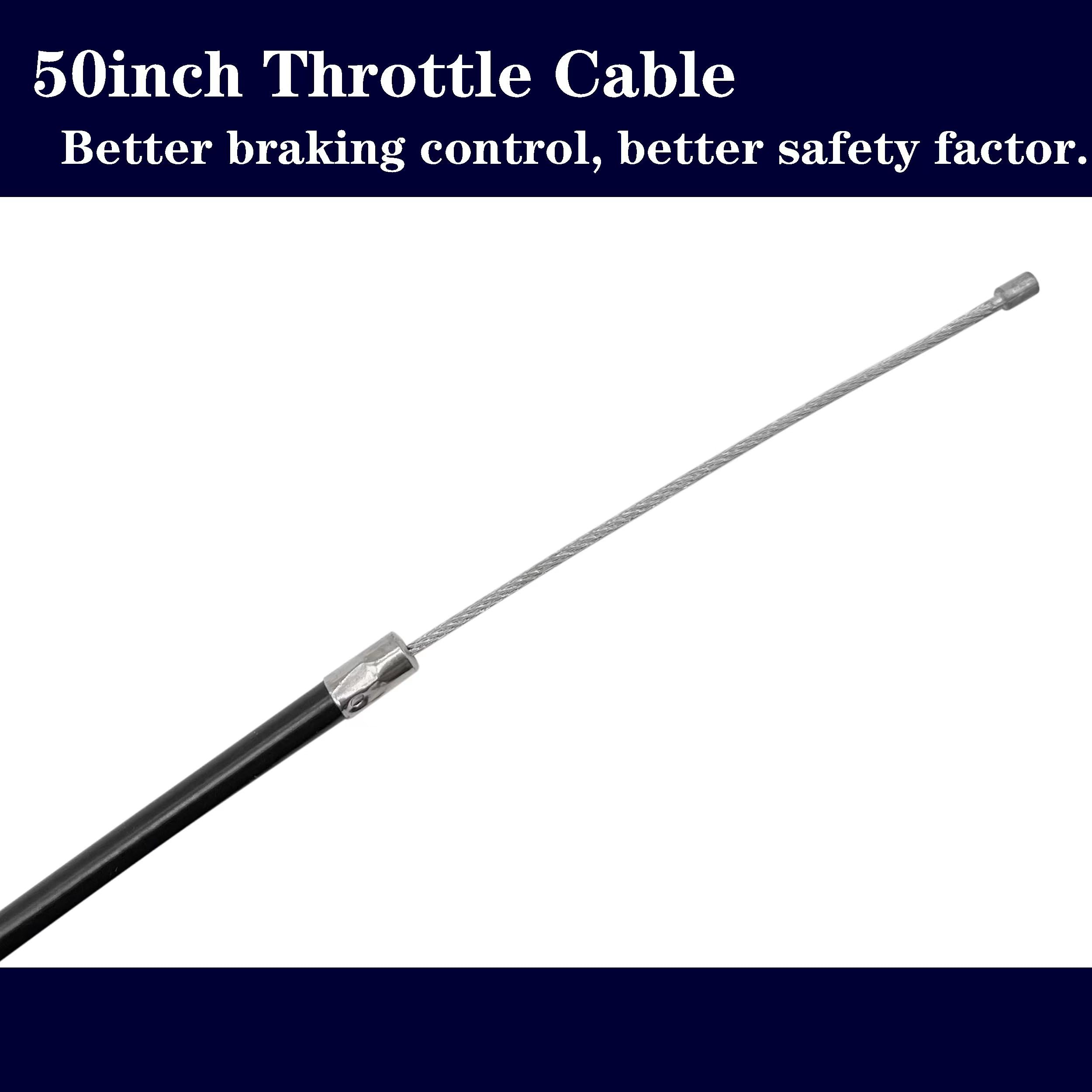 NZZLXKFJ 50inch Throttle Cable for,mini bicycle throttle cable for Predator 196cc 212cc 224cc 6.5hp Coleman CT200U CT200U Mini B