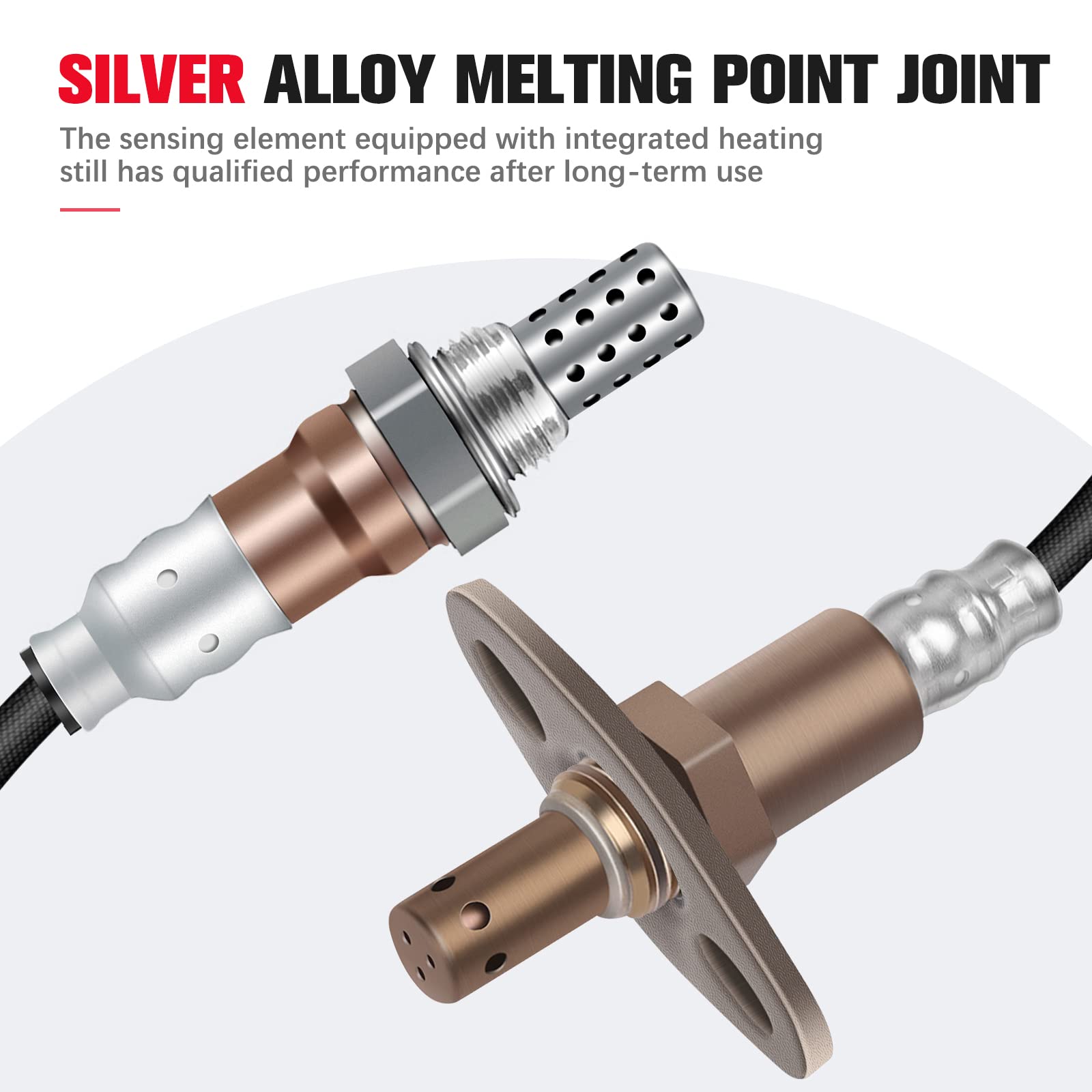 Qijiauto O2 Oxygen Sensor Upstream And Downstream 24560 250-24052 Compatible With For Lexus Gs400 1998-2000 For Lexus Gs430 2001