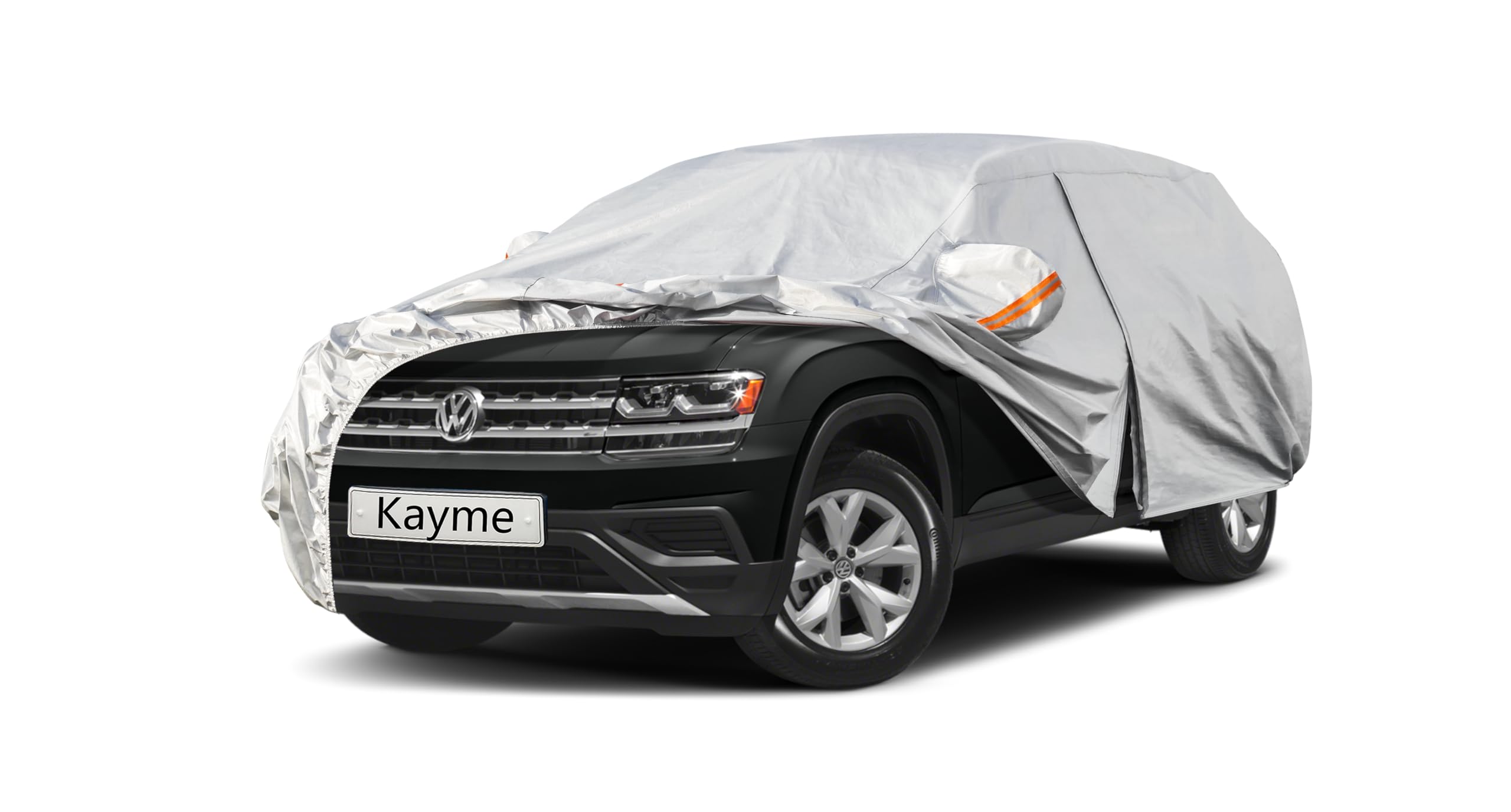 Kayme 6 Layers Suv Car Cover Custom Fit For Vw Volkswagen Atlas (2017-2024) Waterproof All Weather For Automobiles, Outdoor Full