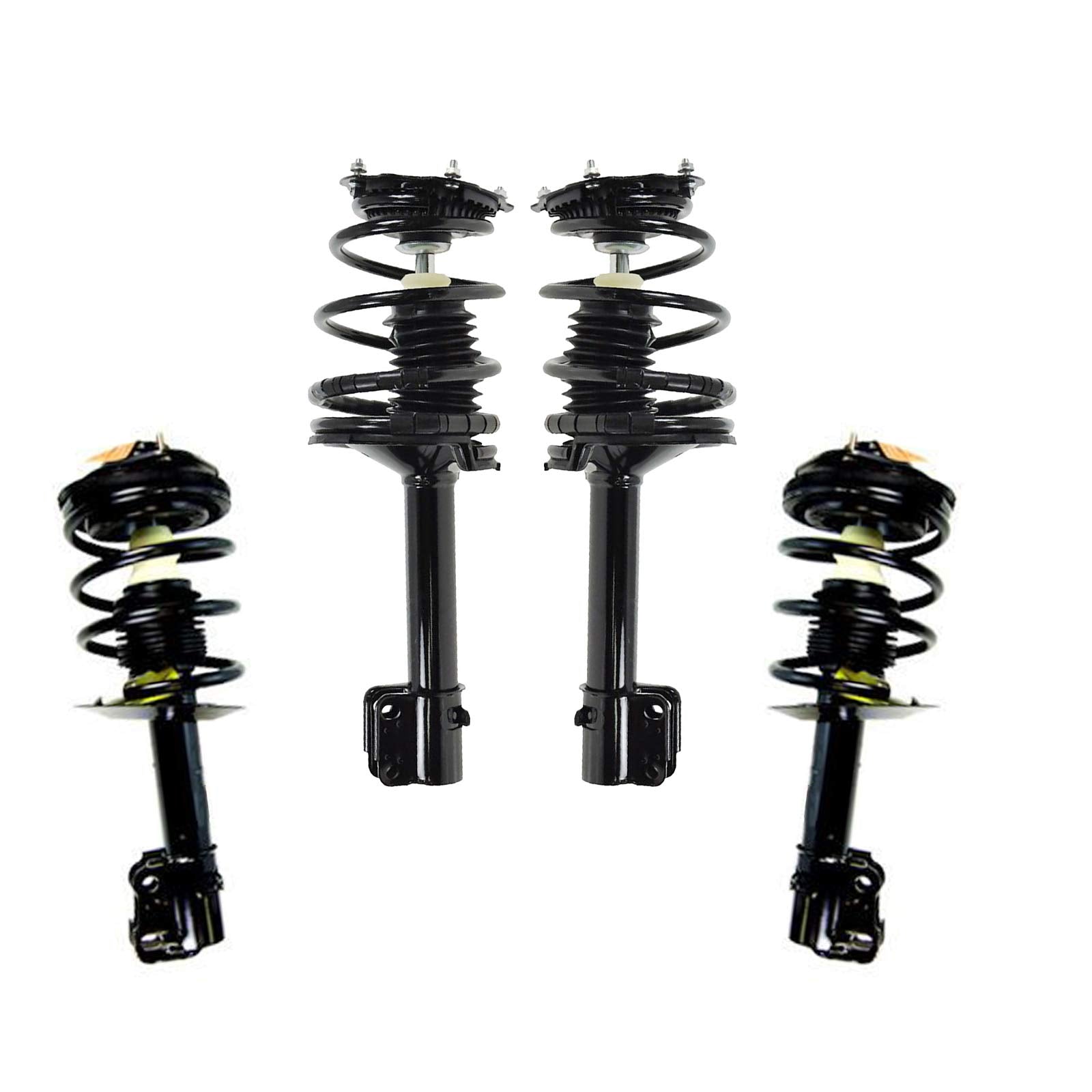 Trq Front And Rear Strut & Coil Spring Assembly Set Driver & Passenger Sides Compatible With 95-99 Dodge Neon Plymouth