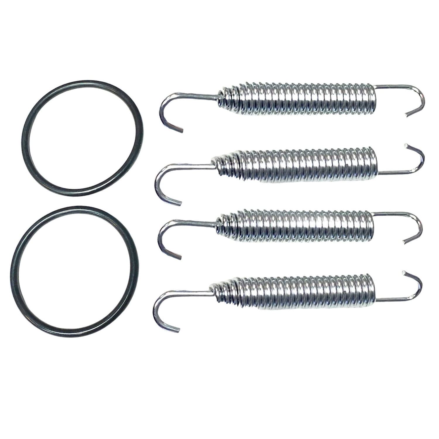 6 PCS/SET SHLPDFM Exhaust Pipe Spring kit with O-rings Swivel Springs and Exhaust Muffler Gaskets 90507-20030-00, 93210-45742-00