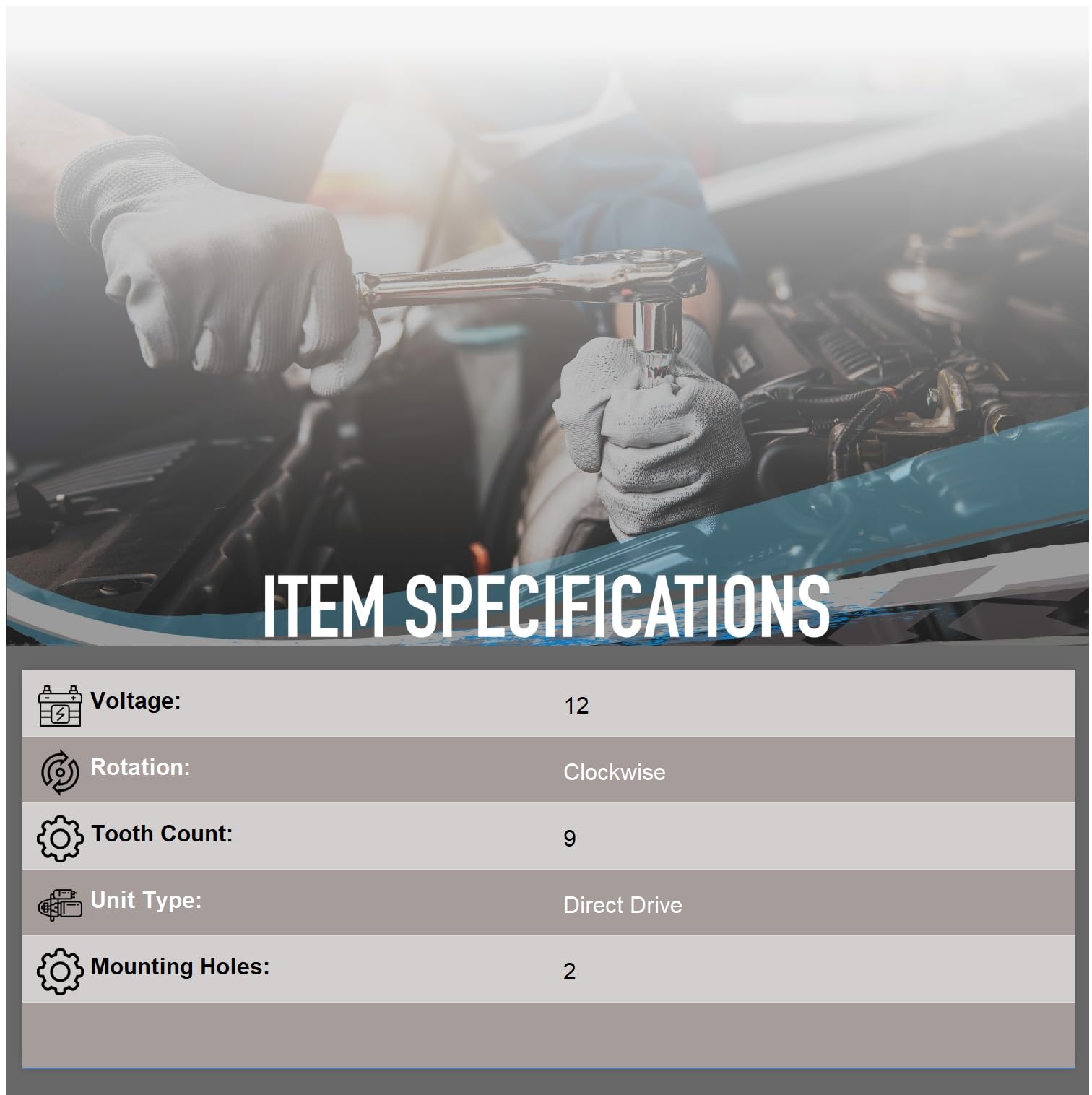 OEG Parts New Starter Compatible with Yamaha YXC700 Viking VI EPS Hunter 2016-2021, YXC700 Viking VI EPS Ranch 2019-2024, YFM700