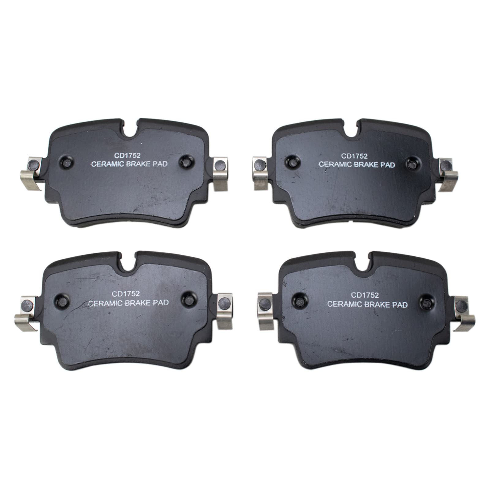 TRQ Rear Brake Pads Ceramic Compatible with 2014-2021 Jaguar F-Type 2016-2019 XJ