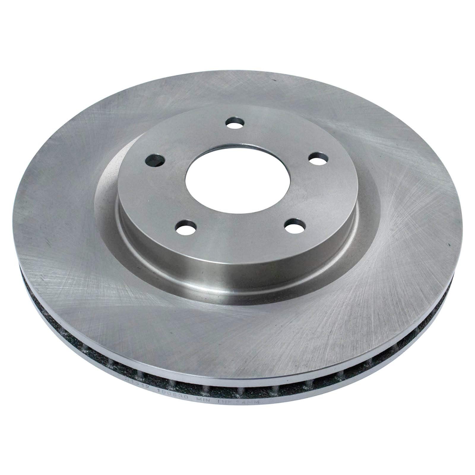 Trq Front Brake Pad & Rotor Kit Brake Pads Brake Rotor Semi-Metallic Compatible With 2007-2012 Nissan Sentra