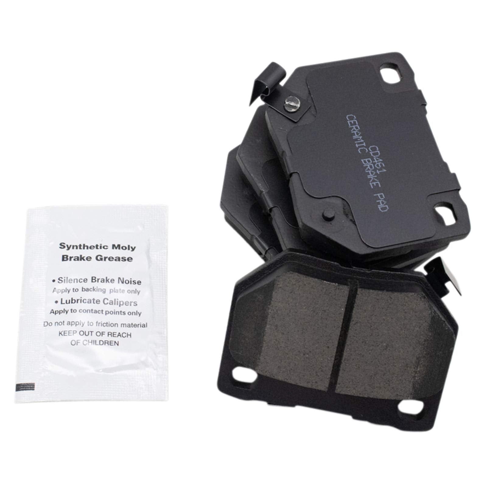 TRQ Rear Brake Pads Ceramic Compatible with 1990-1996 Nissan 300ZX 2006-2007 Subaru Impreza