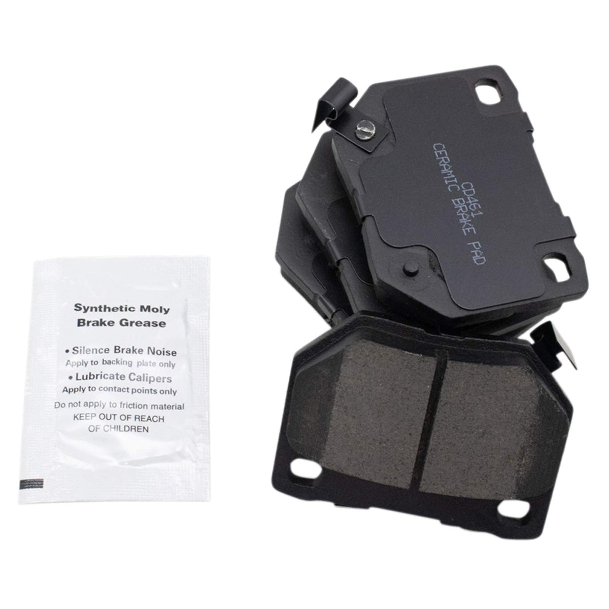 TRQ Rear Brake Pads Ceramic Compatible with 1990-1996 Nissan 300ZX 2006-2007 Subaru Impreza