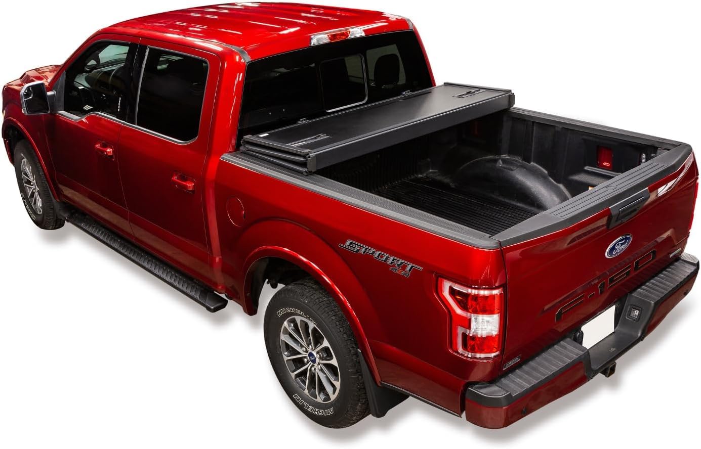 Leer Folditup | Fits 2014-2018 Gm Chevy Silverado/Gmc Sierra 1500 With 6.6 Ft Bed | Hard, Quad-Folding, Low Profile Tonneau Cove
