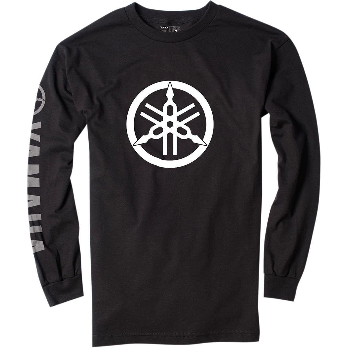 Factory Effex 17-87214 'Yamaha' Long Sleeve T-Shirt (Black, Large)