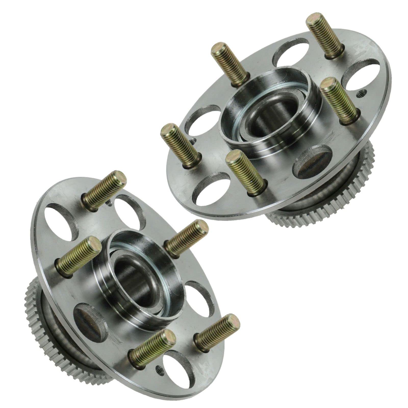 Trq Rear Wheel Hub Bearings Assembly Set Compatible With 2002-2006 Acura Rsx 1999-2003 Tl 1998-2002 Honda Accord 2004-2005 Civic