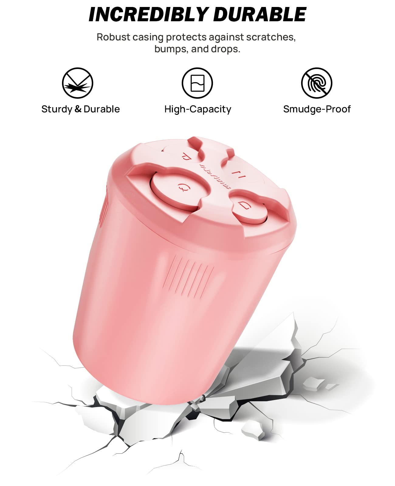 Joytutus Universal Car Coin Holder - High Capacity, Sort Coins, Fit Most Cars & Trucks (Pink)