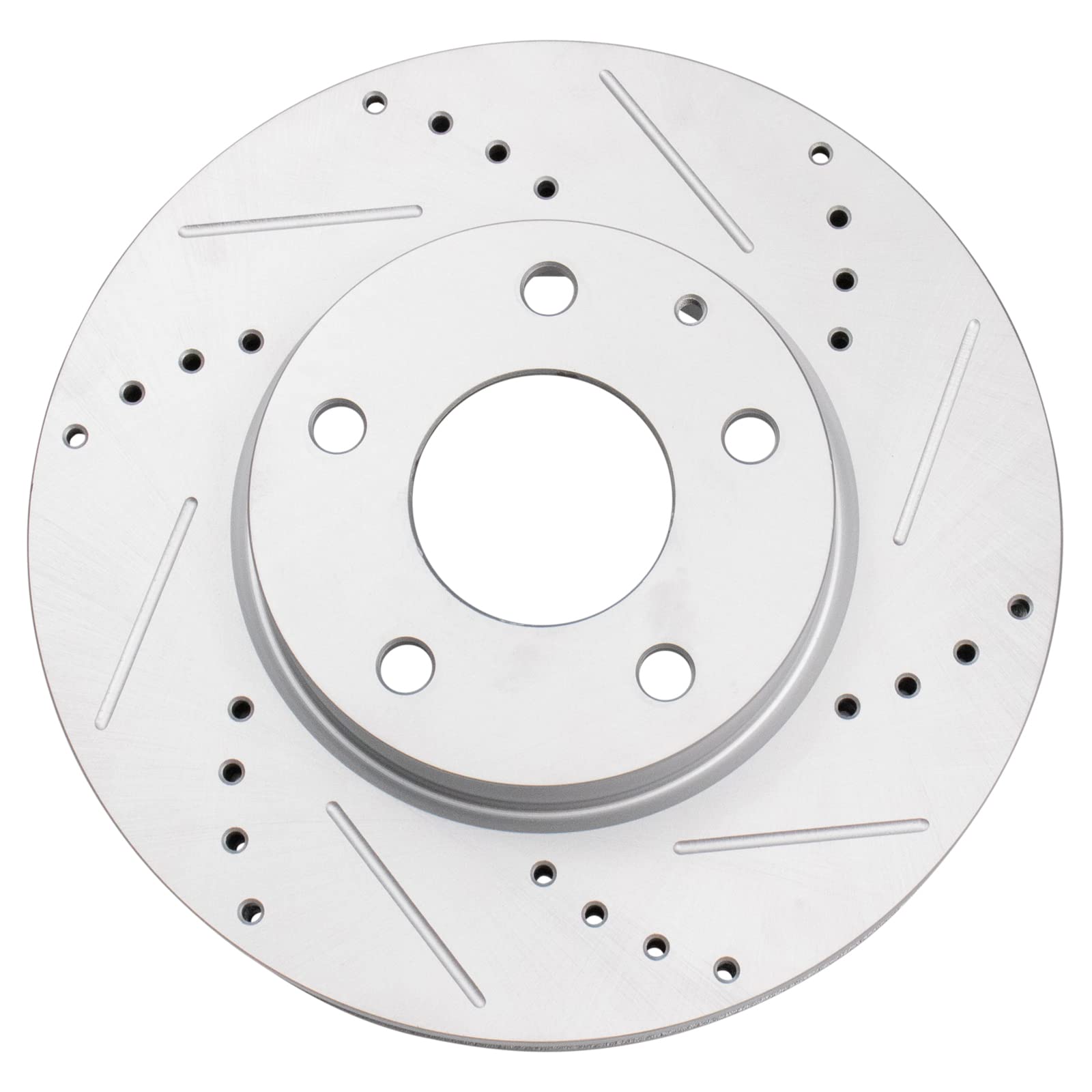 Trq Front Performance Brake Rotors Set Premium G-Coated Compatible With 2014-2018 Mazda 3 2016-2021 Cx-3