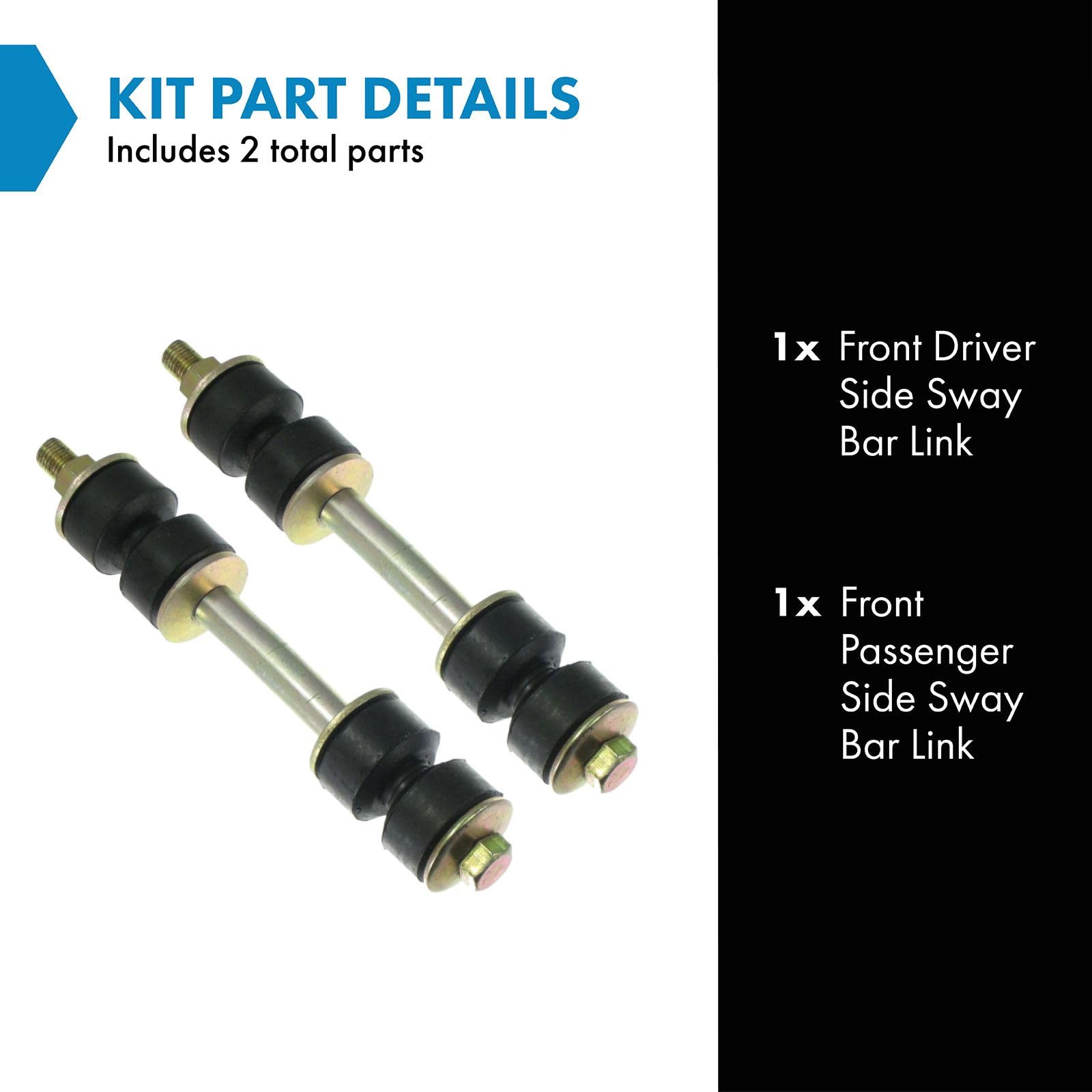 Trq Front Sway Bar Link Kit Pair Set For Gmc Buick Chevy Olds Pontiac Pickup Truck