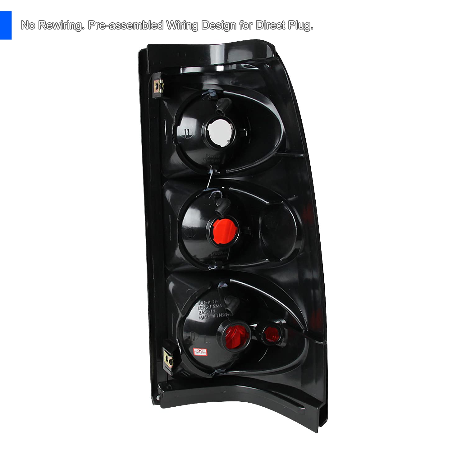 Spec-D Tuning Smoke Lens Tail Lights Compatible With 2003-2006 Chevy Silverado 1500/1500Hd/2500/2500Hd, 2004-2006 Chevy Silverado 3500, 2007 Chevy Silverado Classic, Left + Right Pair Assembly