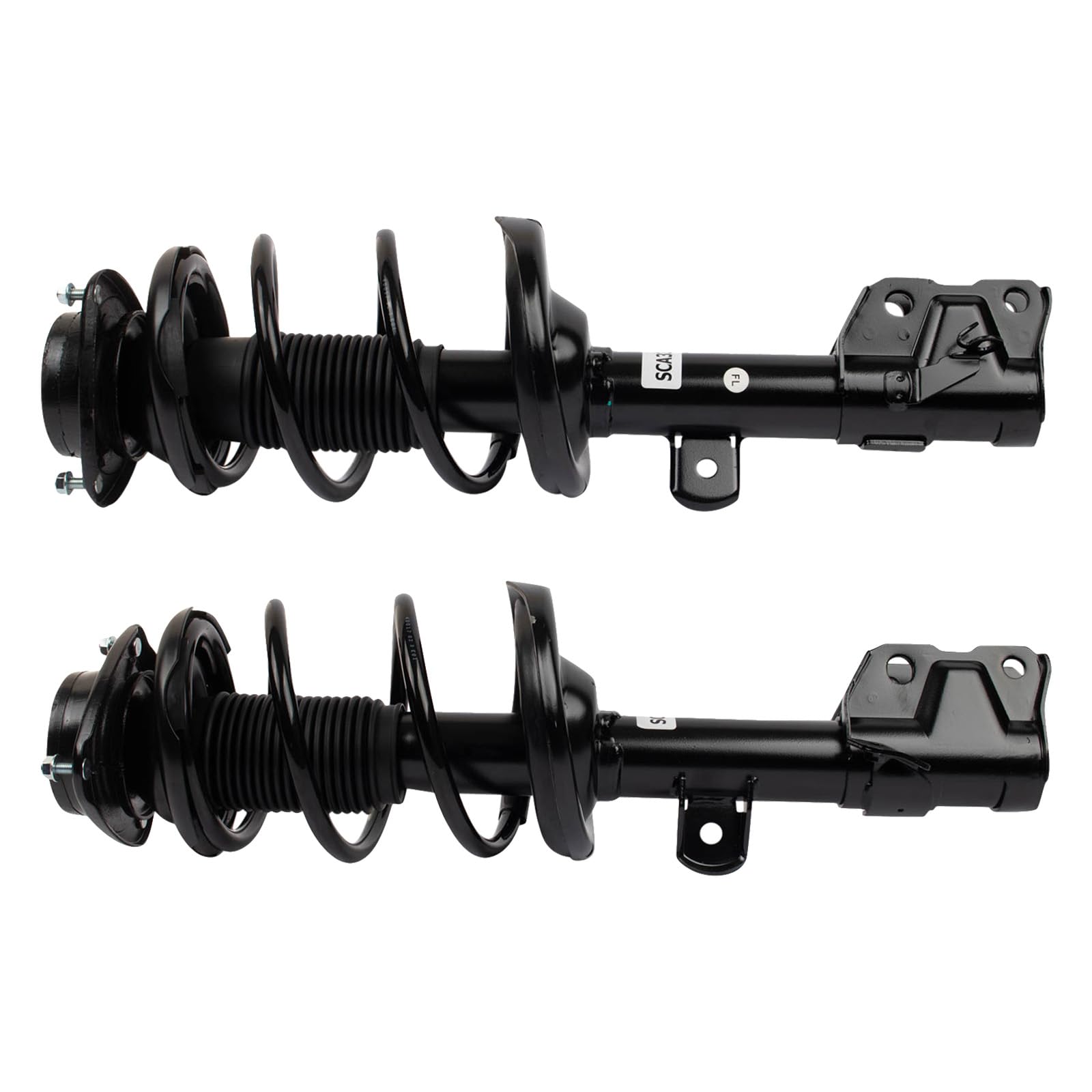 Trq Front Strut & Coil Spring Assembly Set Driver & Passenger Sides Compatible With 15-17 Subaru Outback