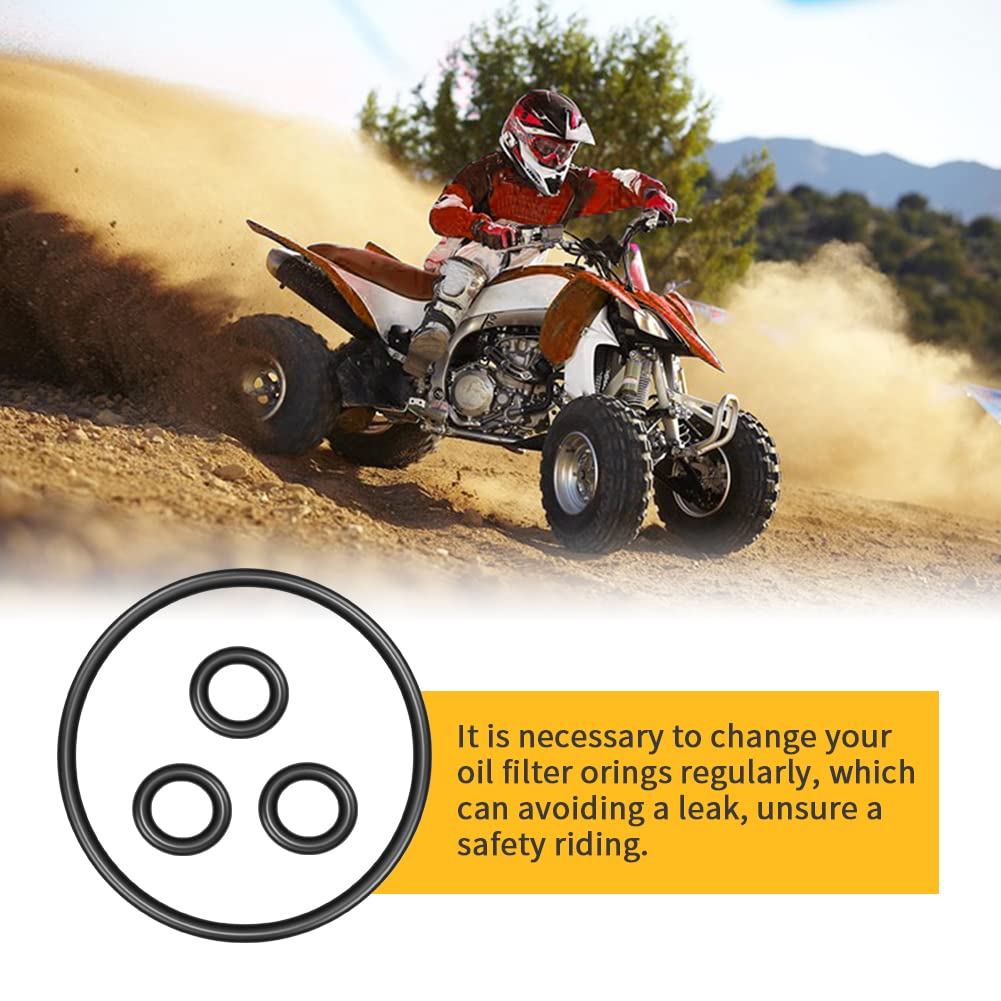 Autovic Oil Filter Cover O-Rings Gasket Seals Repalces For 93210-07135-00 932102575500 Compatible With Yamaha Yz400 Yfz450 Yfz450R/V/X/W