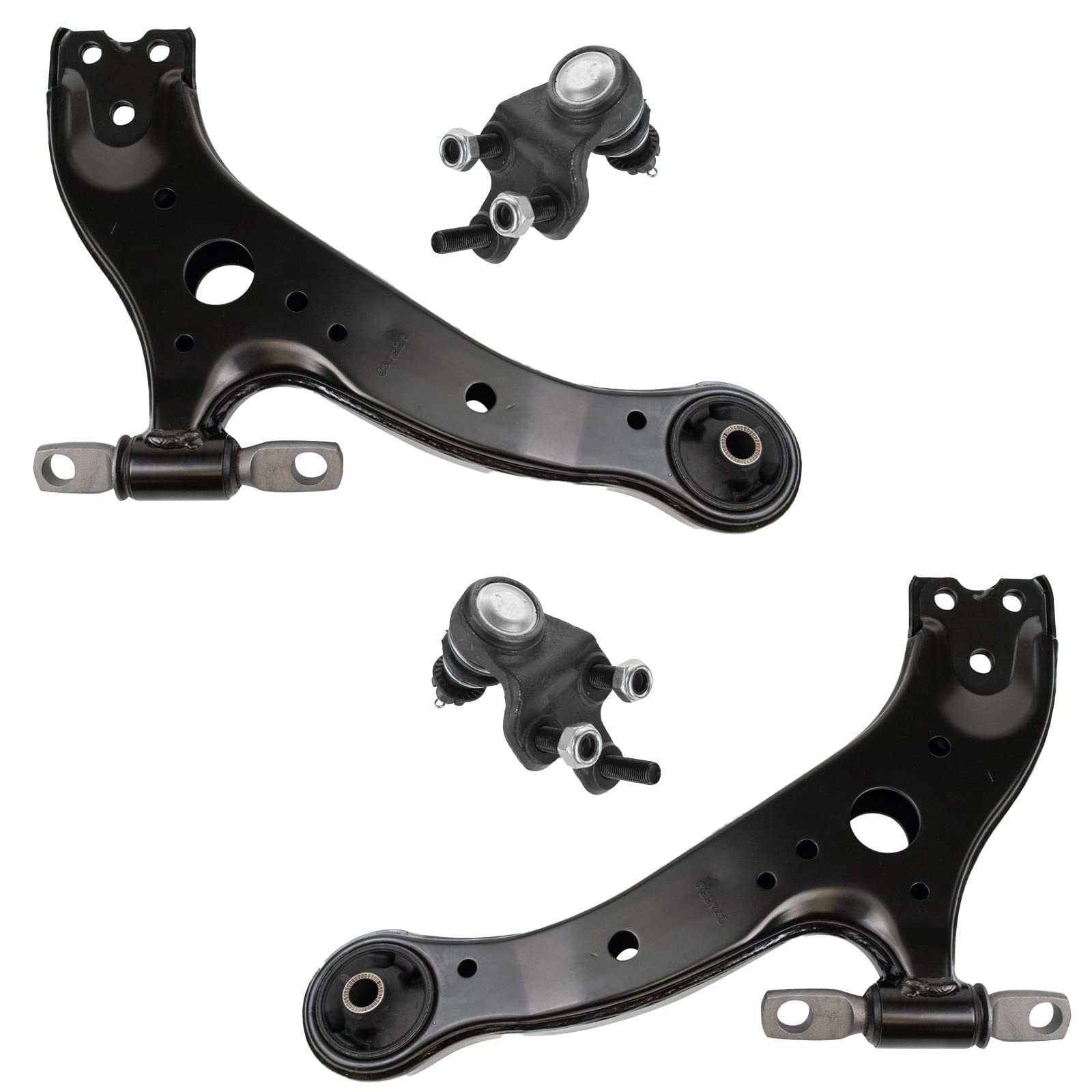 TRQ Front Lower Control Arm with Ball Joint Set Compatible with 02-09 Lexus 01-08 Toyota