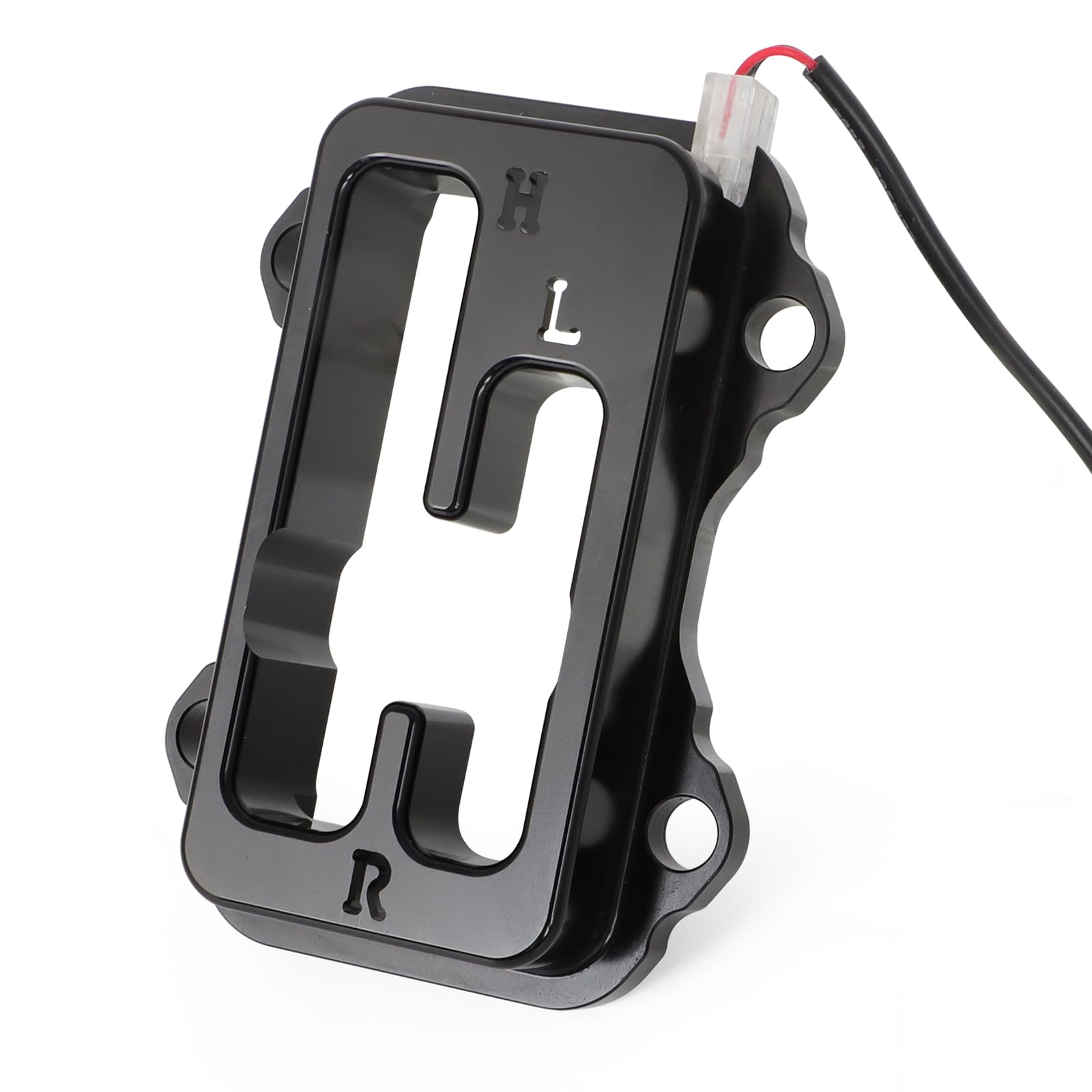 Motoparty Shifter Gate For Kawasaki Krx 1000/Krx 1000 4, Black Anodized Shift Gate With Green Led Backlighting Illuminated, Upgr