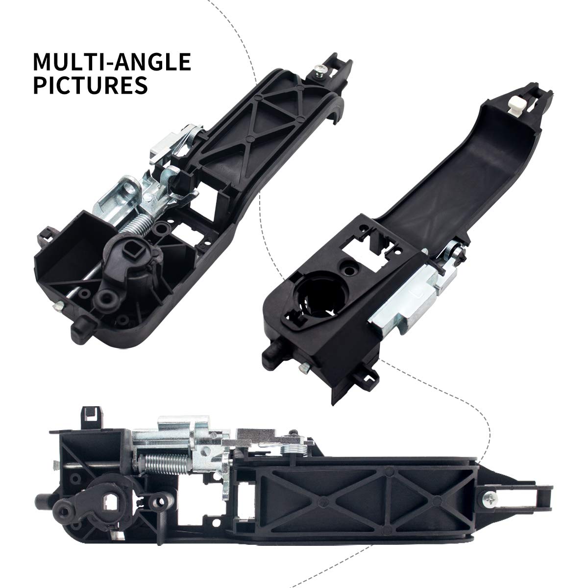 Sikawai 8S4Z5426685B Driver Door Handle Front Left Driver Side Bracket Base Reinforcement Fits For 2008 2009 2010 2011 Ford Focus Door Handle Replaces 8S4Z-5426685-B 926324 926-324