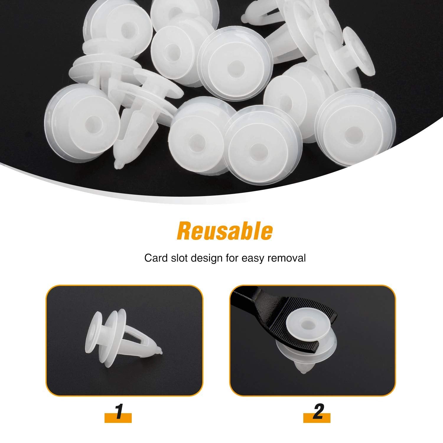 GOOACC 40PCS Door Trim Panel Retainer for 6504014 Chrysler Cirrus Concorde Intrepid LHS PT Cruiser, Dodge Grand Caravan Neon Stratus, Jeep Grand Cherokee Wrangler, Plymouth Breeze Grand Voyager