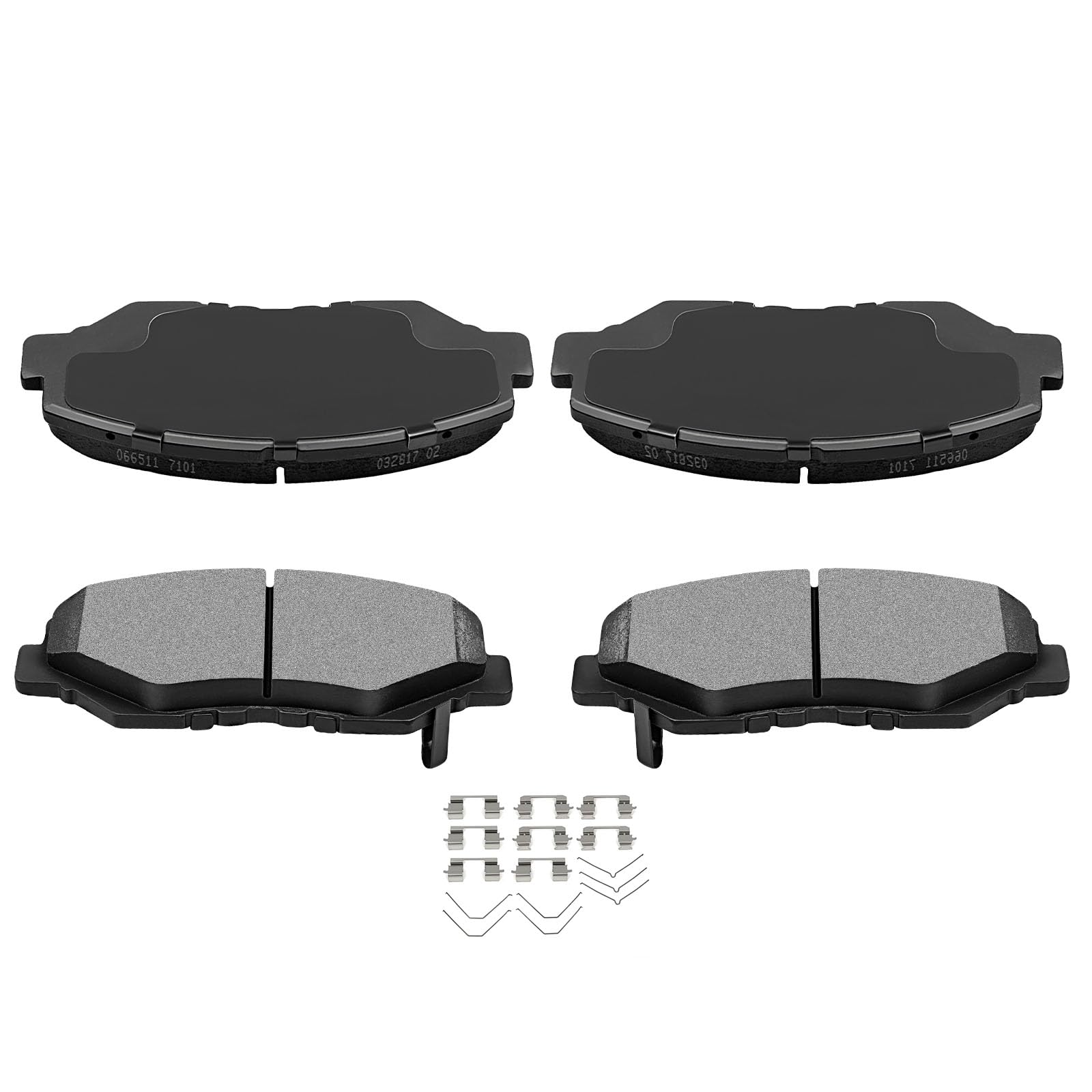 Automuto 4Pcs Front Ceramic Disc Brake Pads Set D914 For Acura Ilx For Honda Accord Civic Cr-V Element Fit Pilot