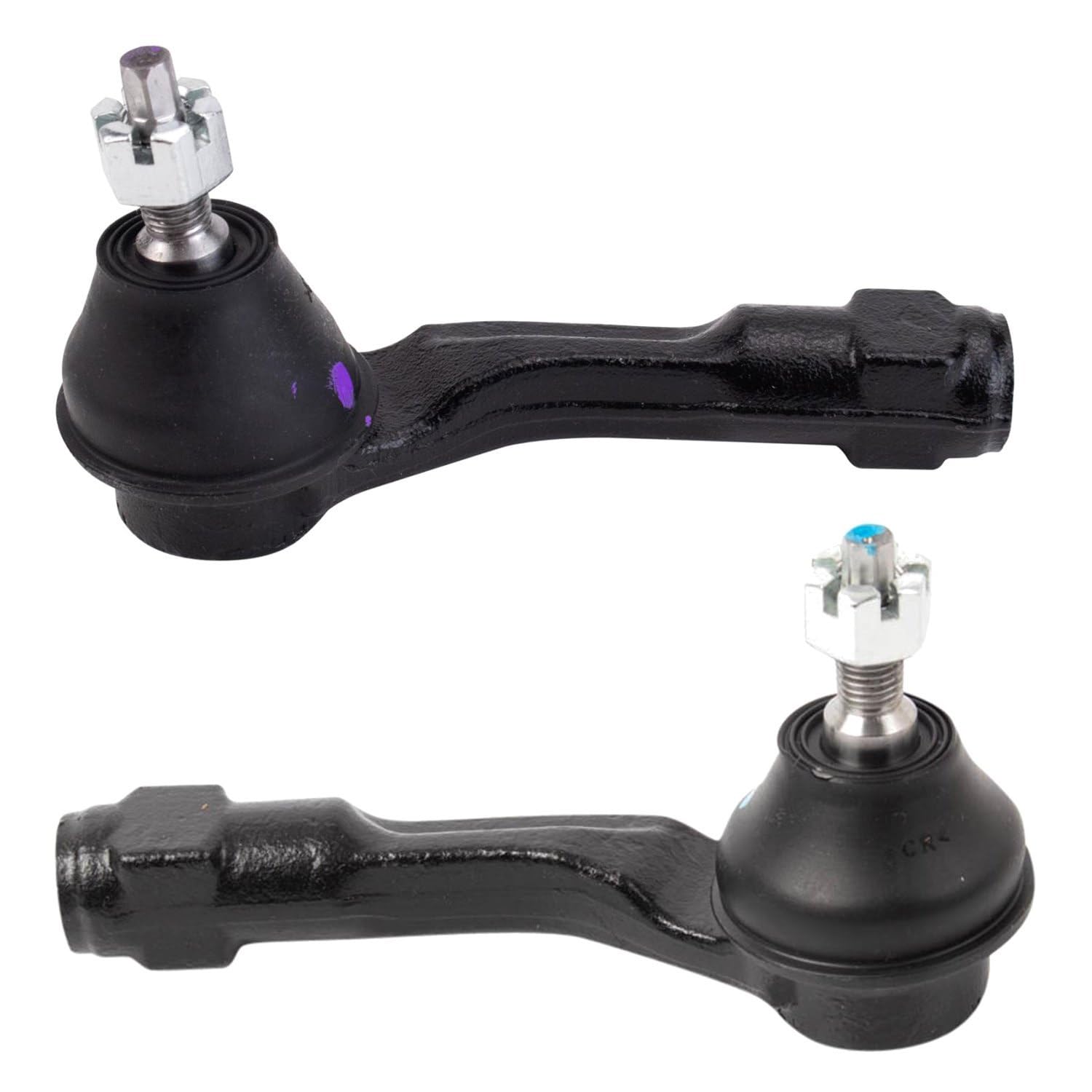 TRQ Front Outer Tie Rod Set Compatible with 2018-2022 Hyundai Accent 2018-2023 Kia Rio