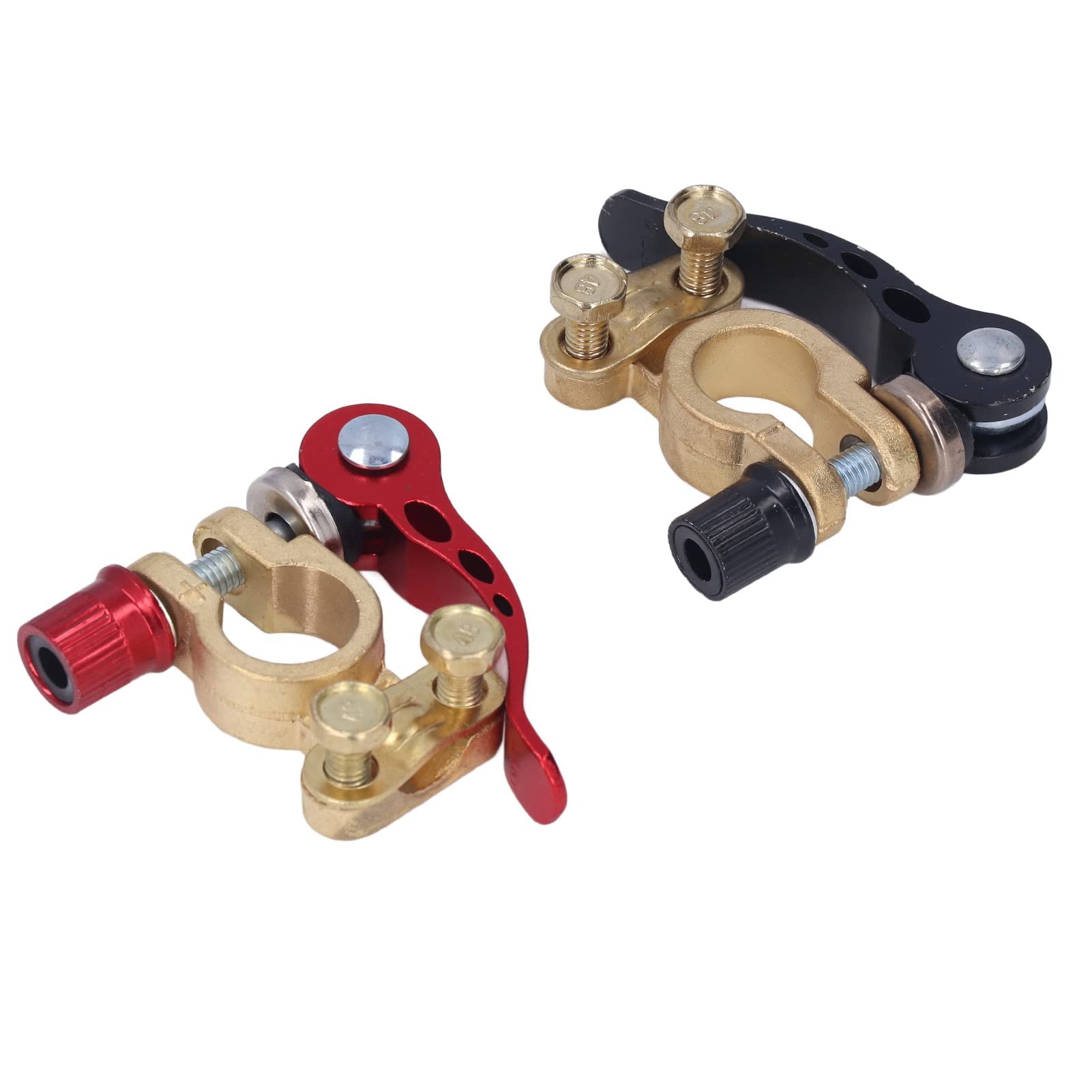 Battery Terminal Clamp Connectors, 2PCS Car Battery Terminal Connector, Quick Disconnect and Release Positive Negative Clamps Po