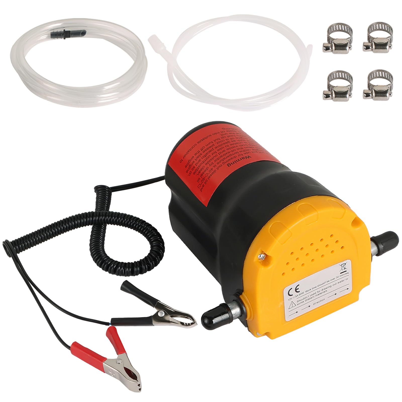 ATPEAM 12V 60W Oil Change Pump Extractor, Oil/Diesel Fluid Extractor Scavenge Oil Change Pump