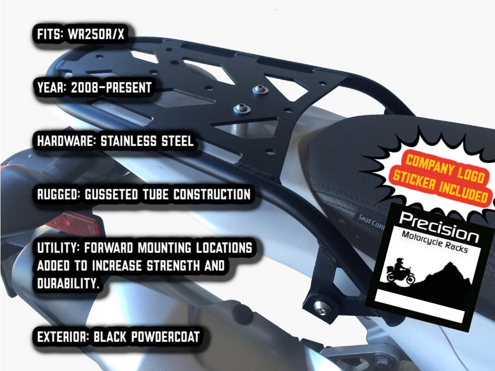 Pmracks Wr250R Wr250X Rear Rack (2008-Present) Yamaha Wr 250R 250X Luggage Rack 2008 2009 2010 2011 2012 2013 2014 2015 2016 201