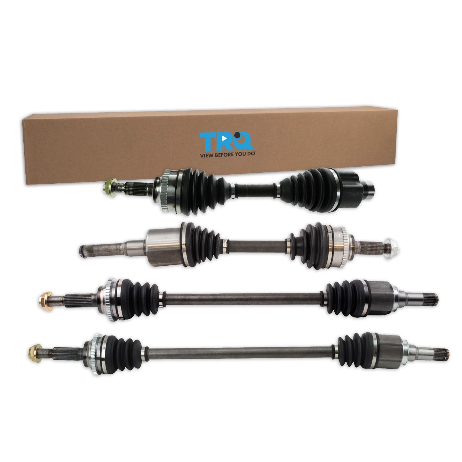 TRQ CV Axle Shaft Assembly Set Compatible with 2009-2012 Ford Escape 2009-2011 Mercury Mariner