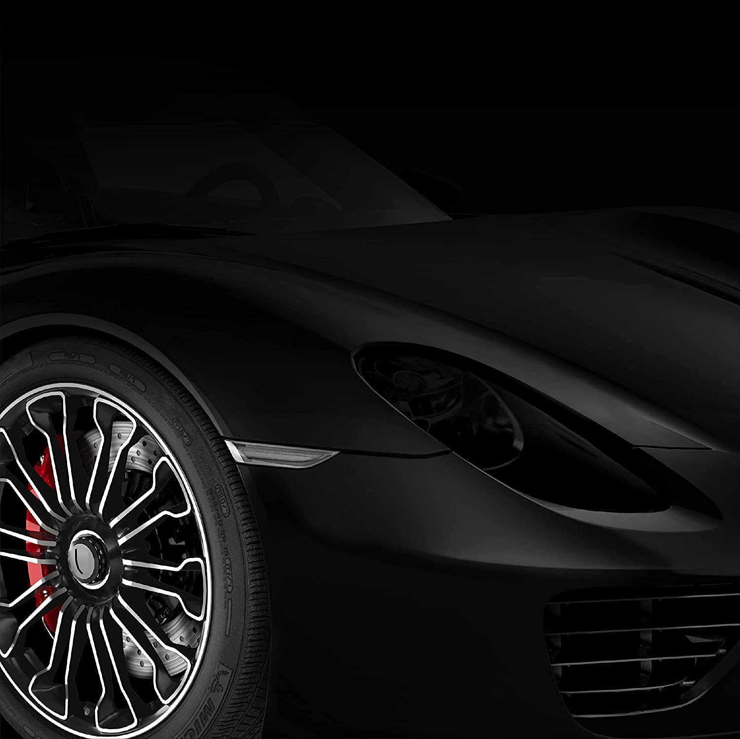 Black Matte Car Wrap Vinyl Roll With Air Release 3Mil-Vvivid8 (2.75Ft X 5Ft)