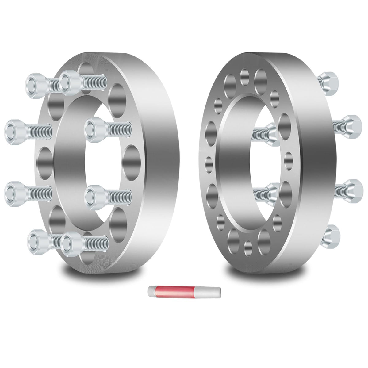 Eccpp 2 Pcs 1.5'' 8 Lug Wheel Spacers 8X6.5 To 8X6.5 130Mm Cb Fits For Silverado 2500 3500 Hd For Sierra Hd 1500 2500 3500 Yukon