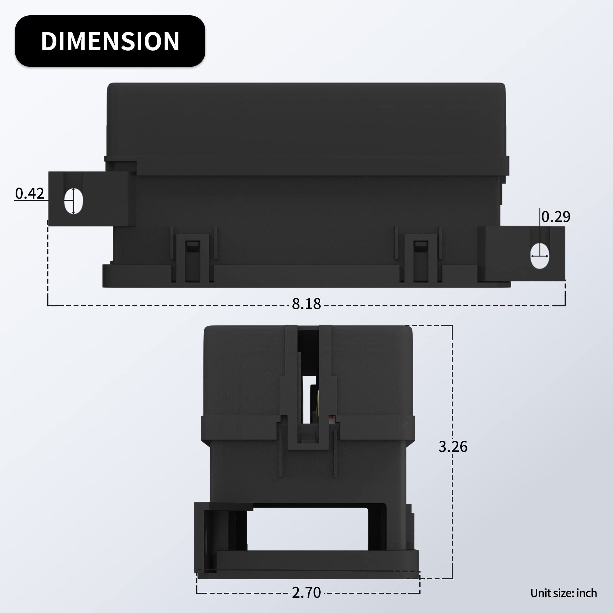Rvboatpat 12V Fuse Relay Box With 6 Relays And 11 Way Atc/Ato Blade Fuses, Pre-Wired Fuse And Relay Box 12 Vlot Relay Fuse Box B