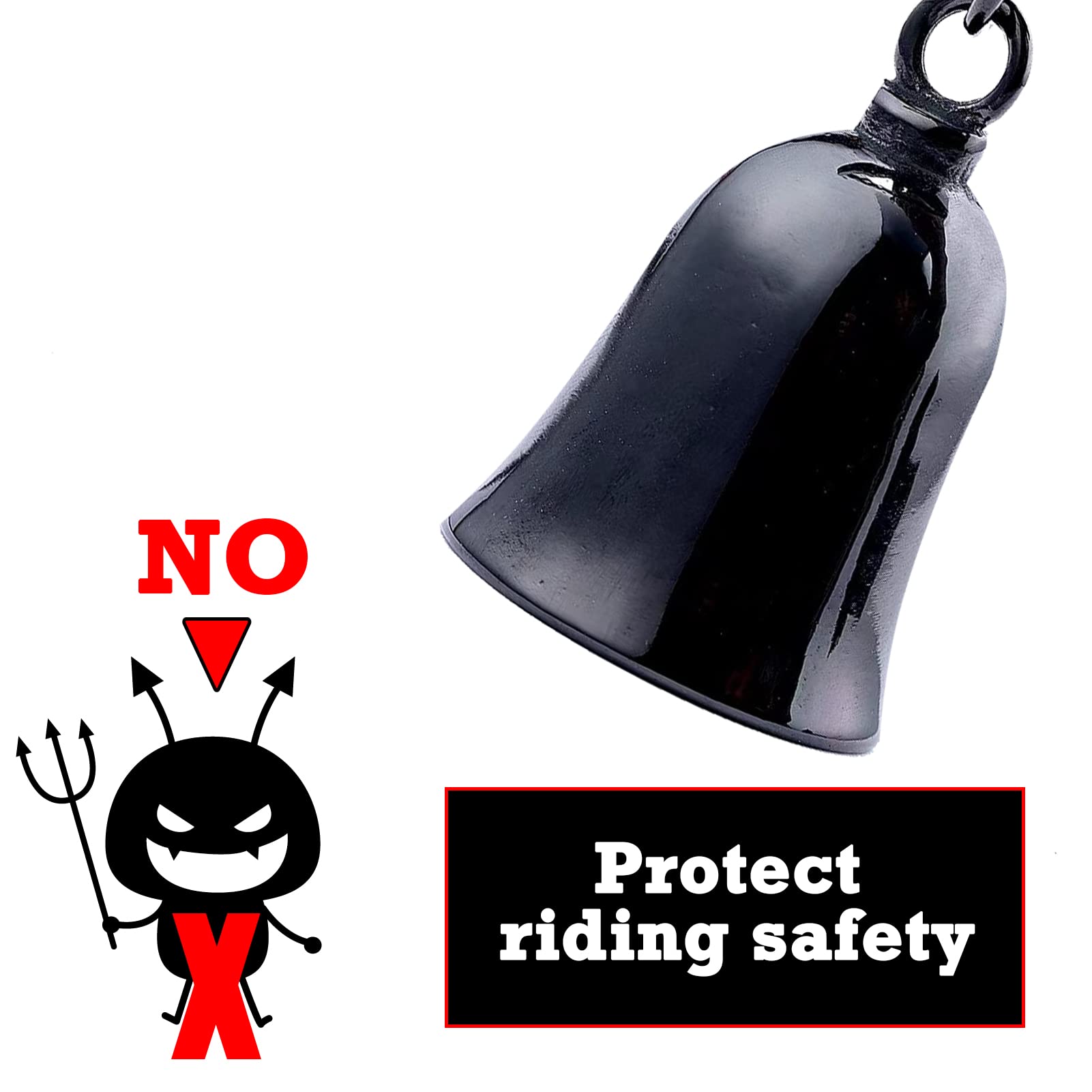 Motorcycle Bell - Motorcycle Bell For Men Women ,Biker Bell Accessory ,Guard Riding Safety