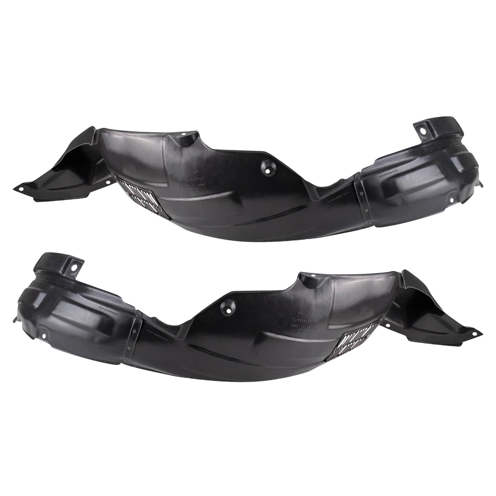 Trq Inner Fender Liner Set Compatible With 2007-2012 Hyundai Veracruz Hy1248113 Hy1249113