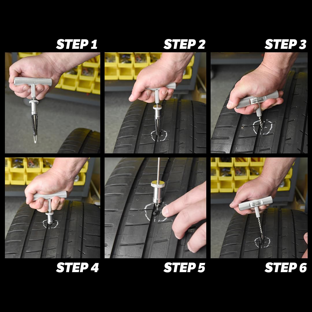 Slime 20290-1 Tire Plug Kit Pro Series, Ultimate Reamer Plugger Set