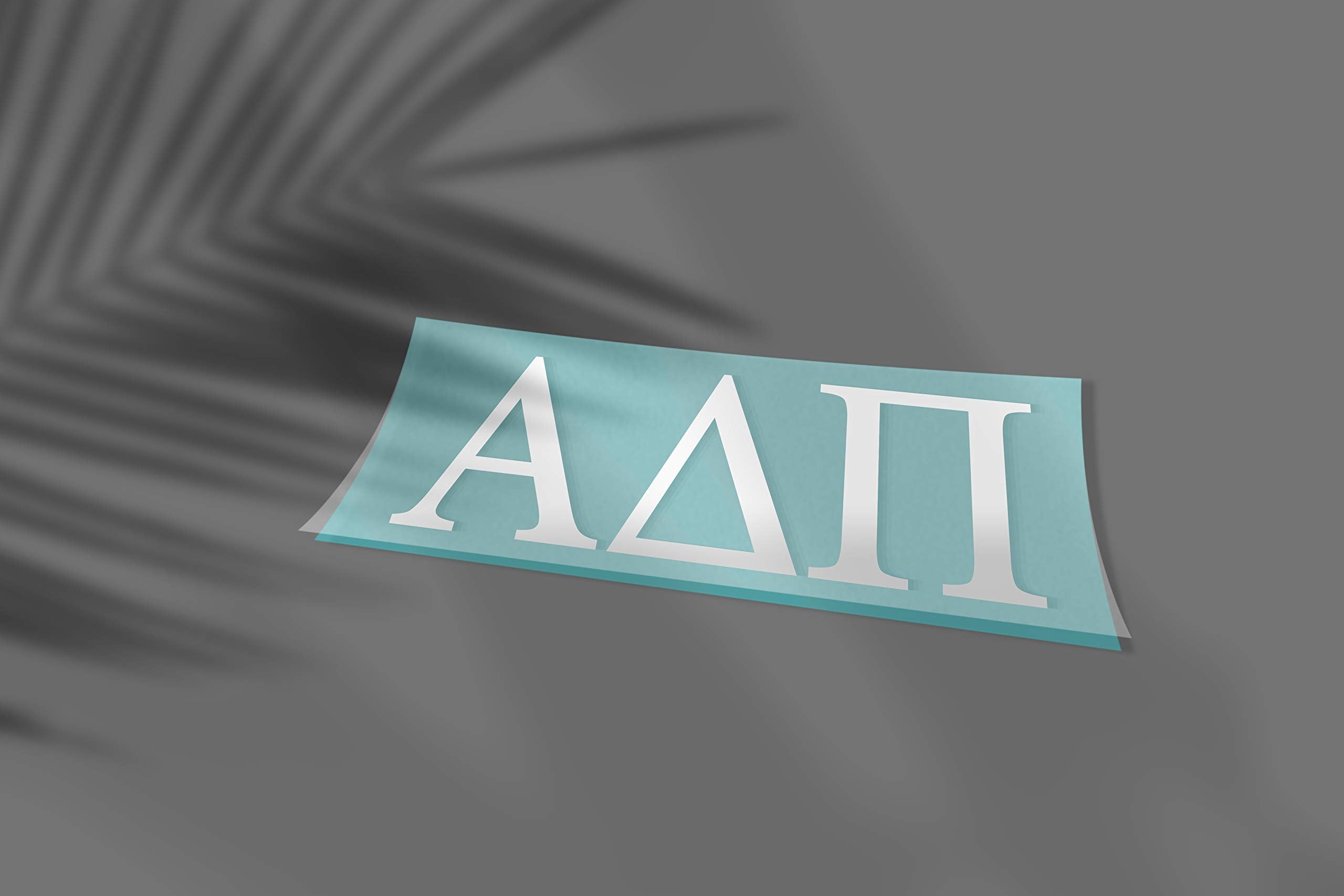 Pro-Graphx Alpha Delta Pi Greek Sorority Sticker Decal, 2.5 Inches Tall, White