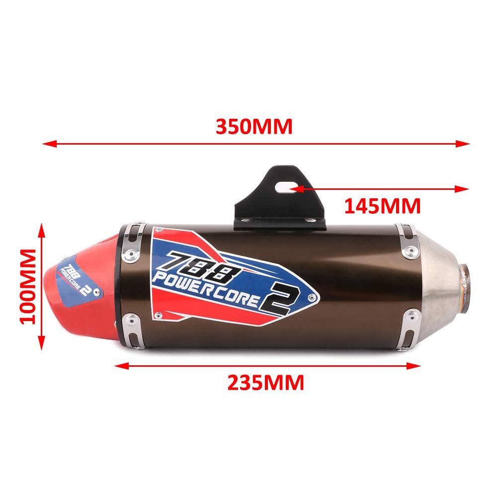 Jfg Racing Full Slip On Exhaust Muffler - Complete Exhaust For For Crf230F 2003 2004 2005 2006 2007 2008 2009 2010 2011 2012 201