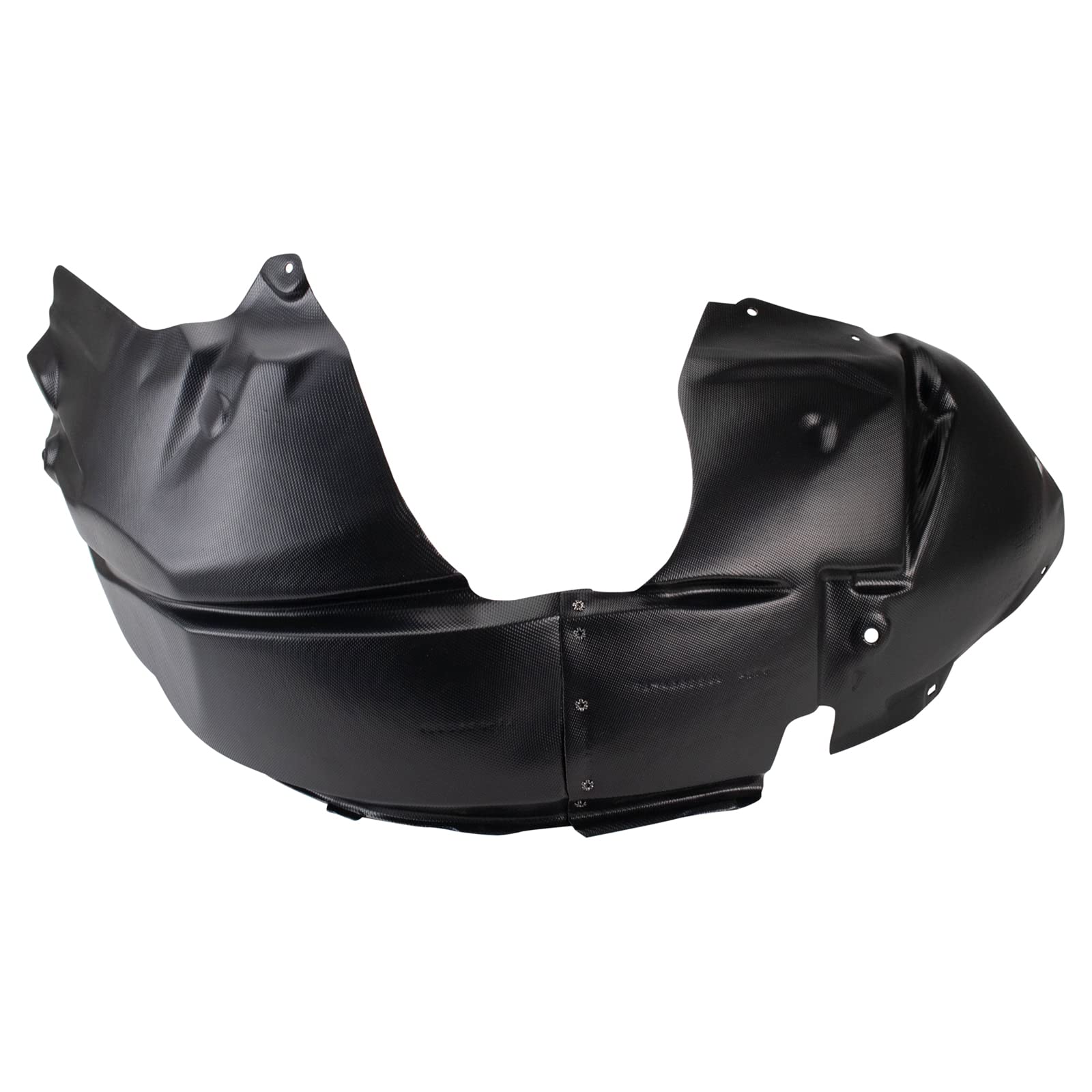 TRQ Front Right Inner Fender Liner Black Passenger Side Compatible with 2011-2013 Ford Fiesta FO1249153