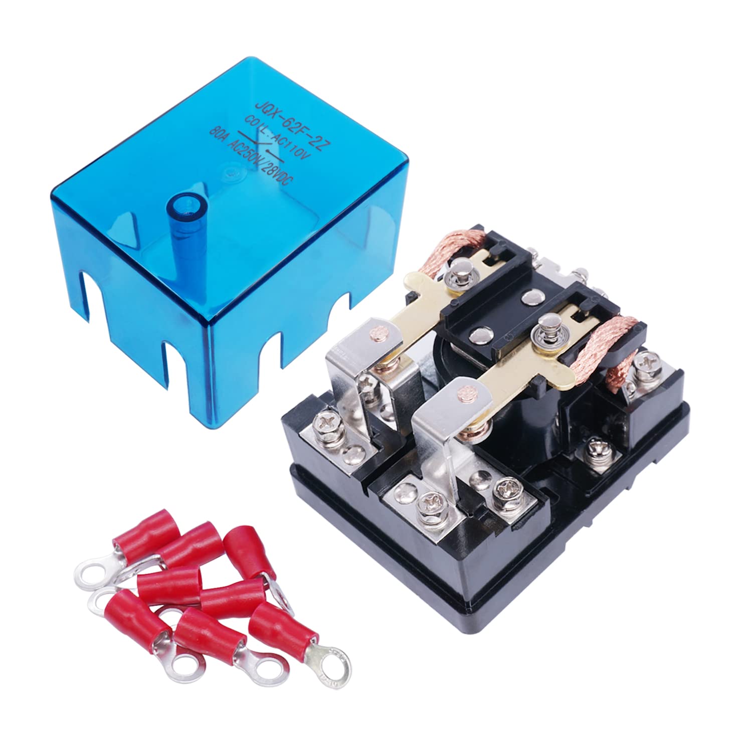 Twtade/Jqx-62F-2Z Coil Voltage Ac 110V 80A Dpdt Electronmagnetic Relay,High Power Relay Ac 110V