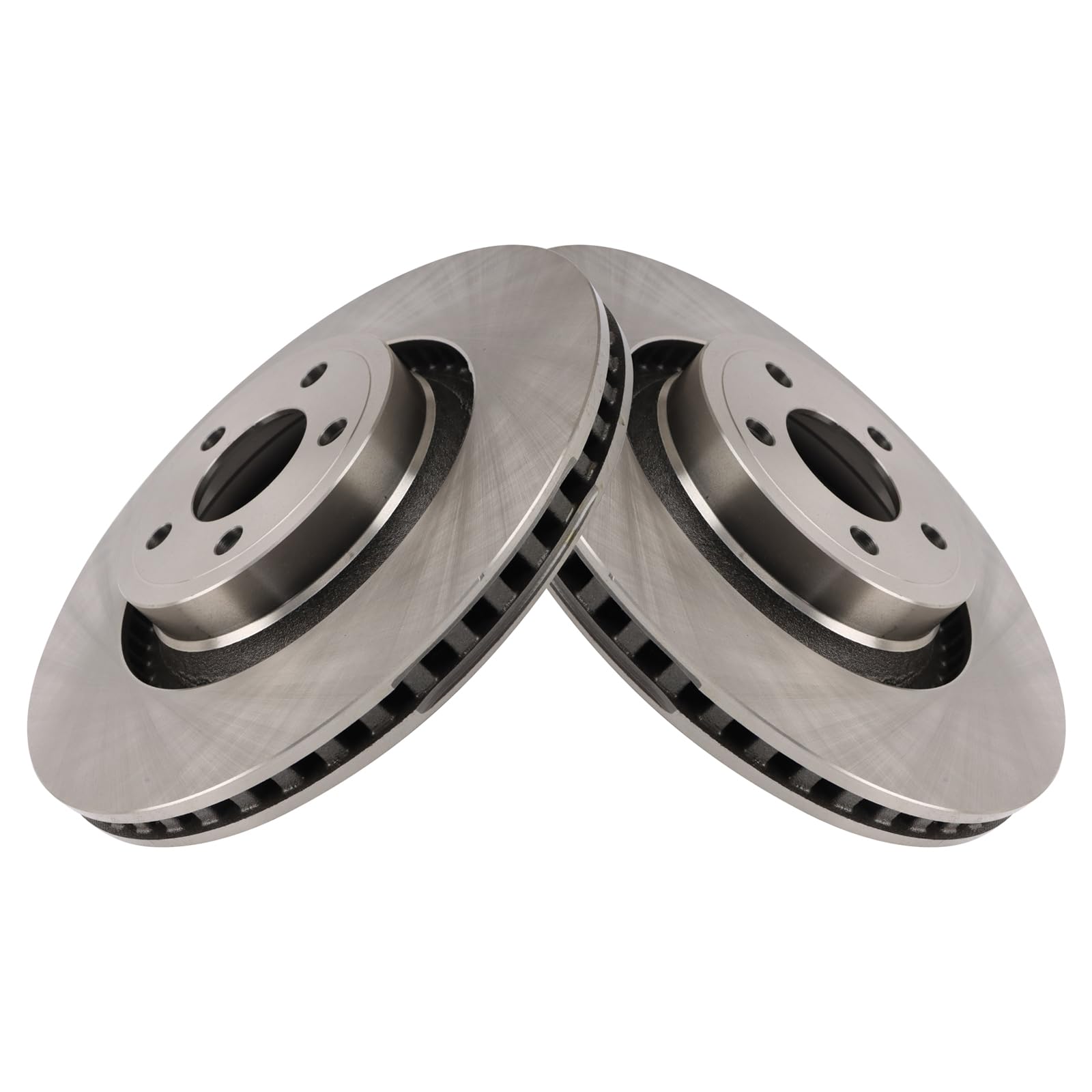 Trq Front Brake Rotors Set Compatible With 2015-2020 Ford Mustang