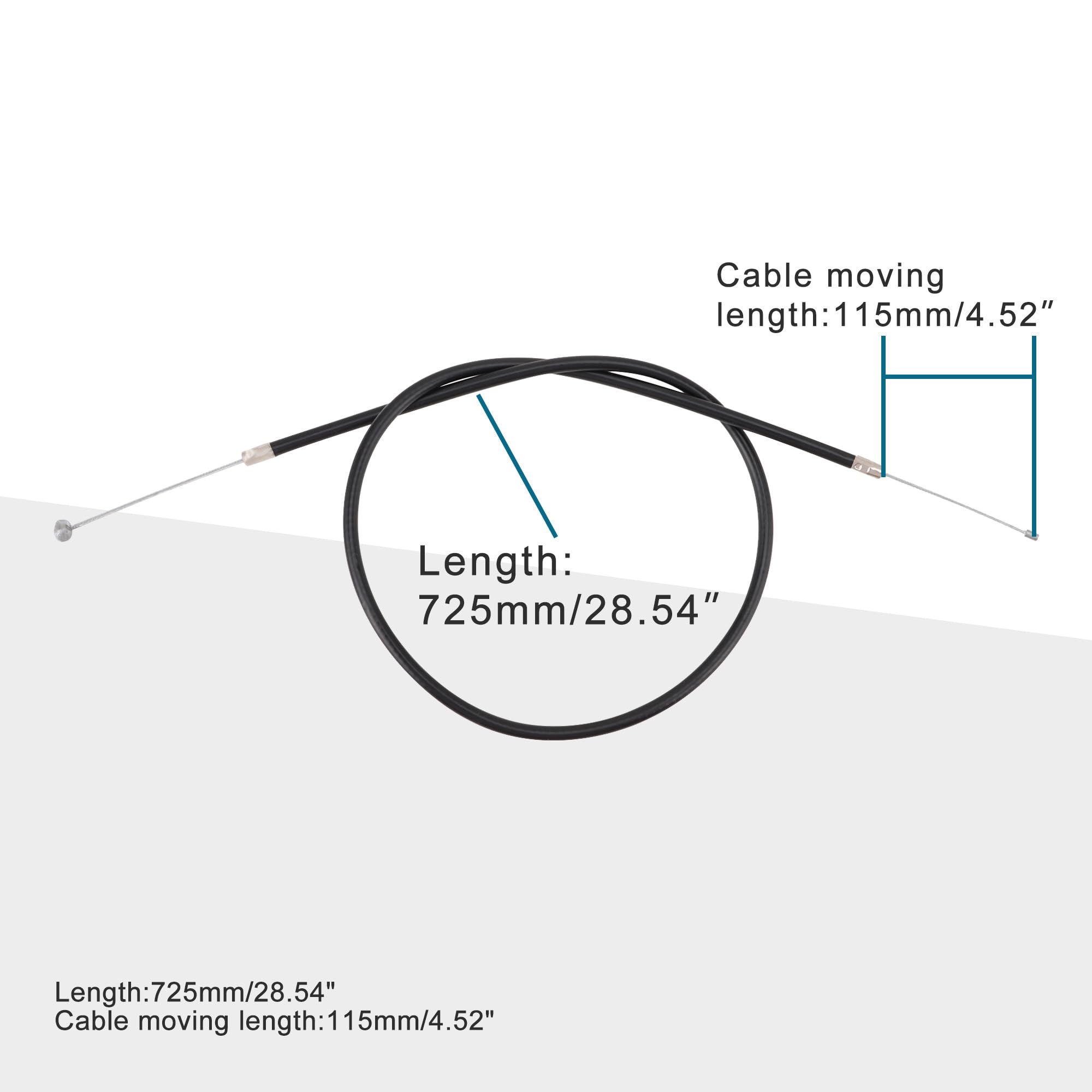 Goofit 28.54'' Throttle Cable Replacement For 2-Stroke 43Cc 47Cc 49Cc 50Cc Mini Pocket Pit Super Dirt Bike Cag Cagllari Mat1 Mat