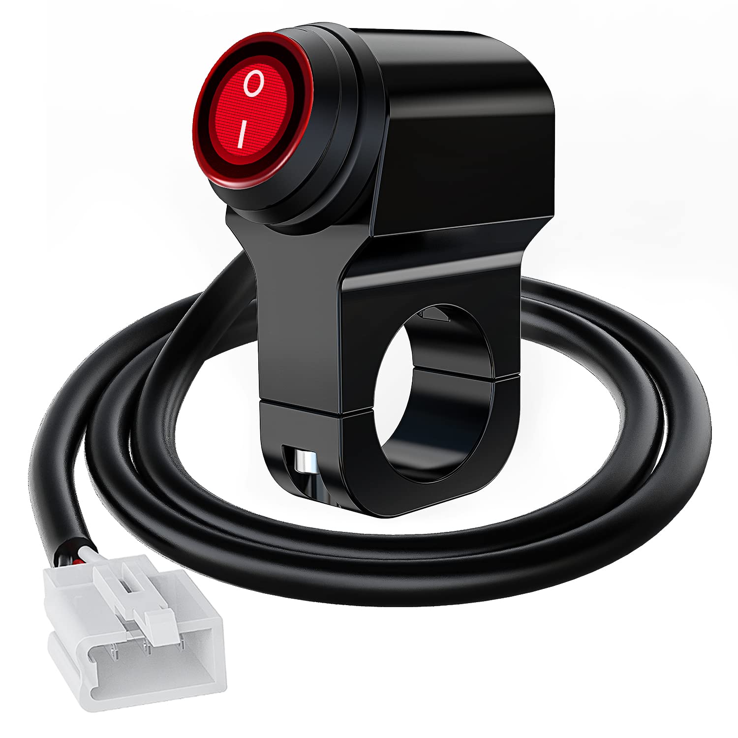 Nilight Motorcycle Handlebar Switch Plug and Play 12V ATV Light Switches Dual Push Button Waterproof ON Off for UTV Driving Ligh